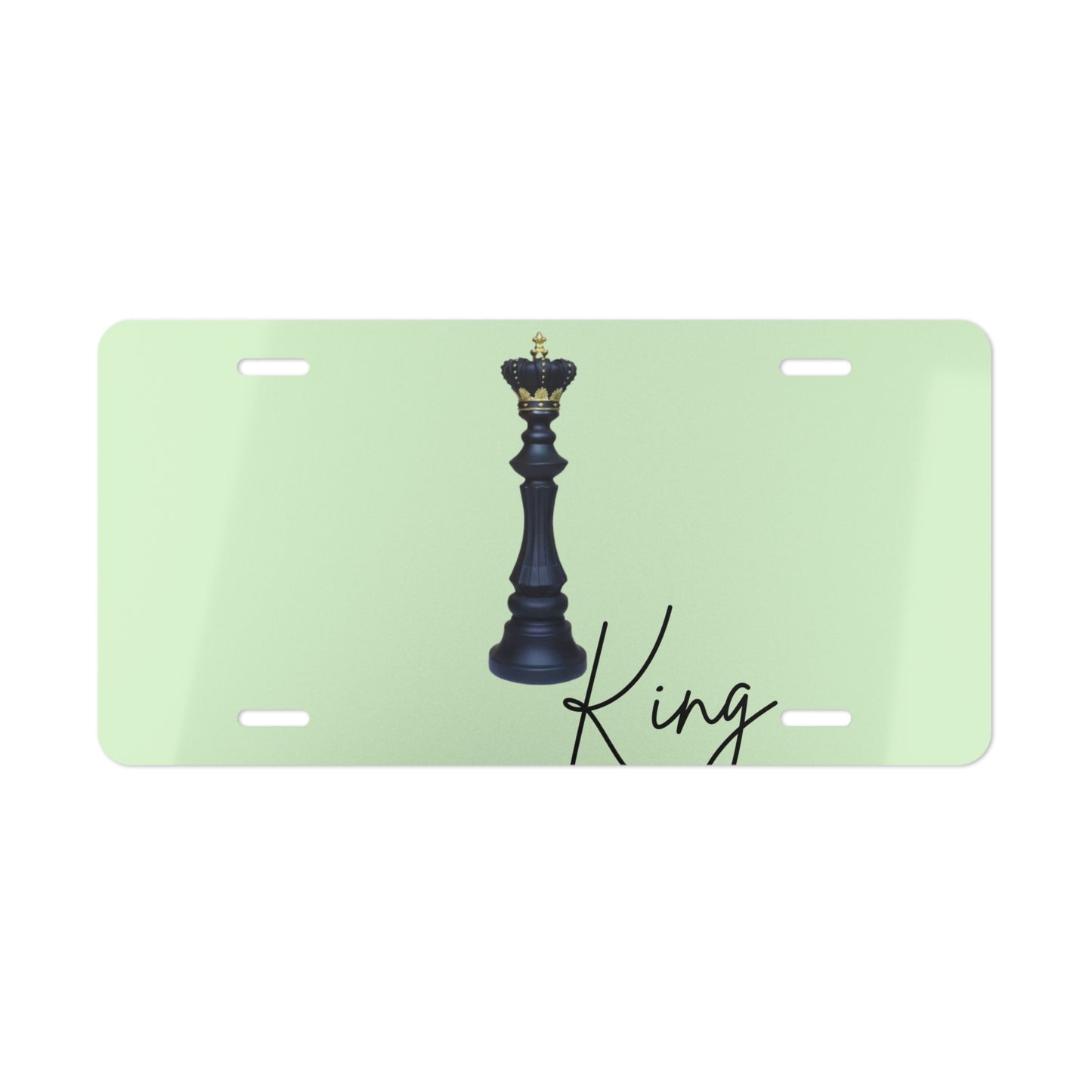 King Chess Piece Vanity License Plate