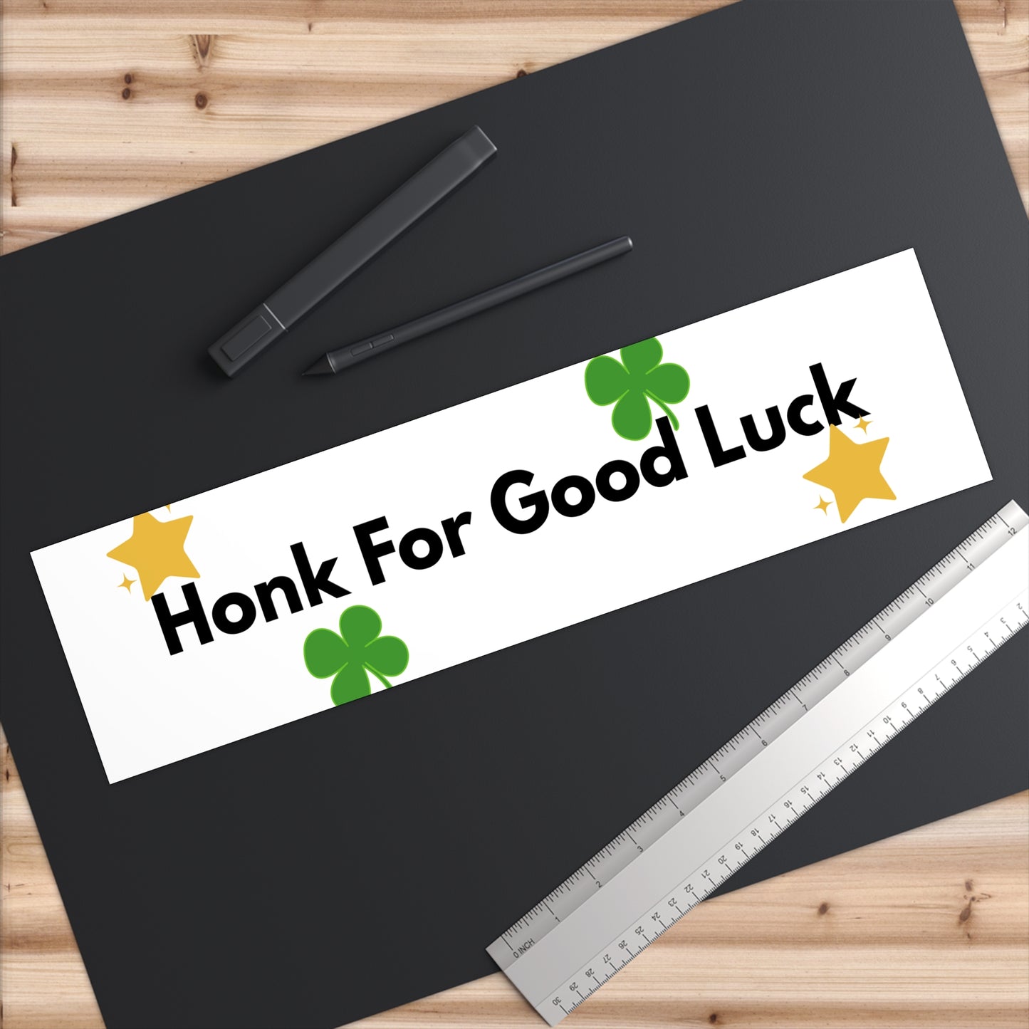 Honk For Good Luck Bumper Sticker