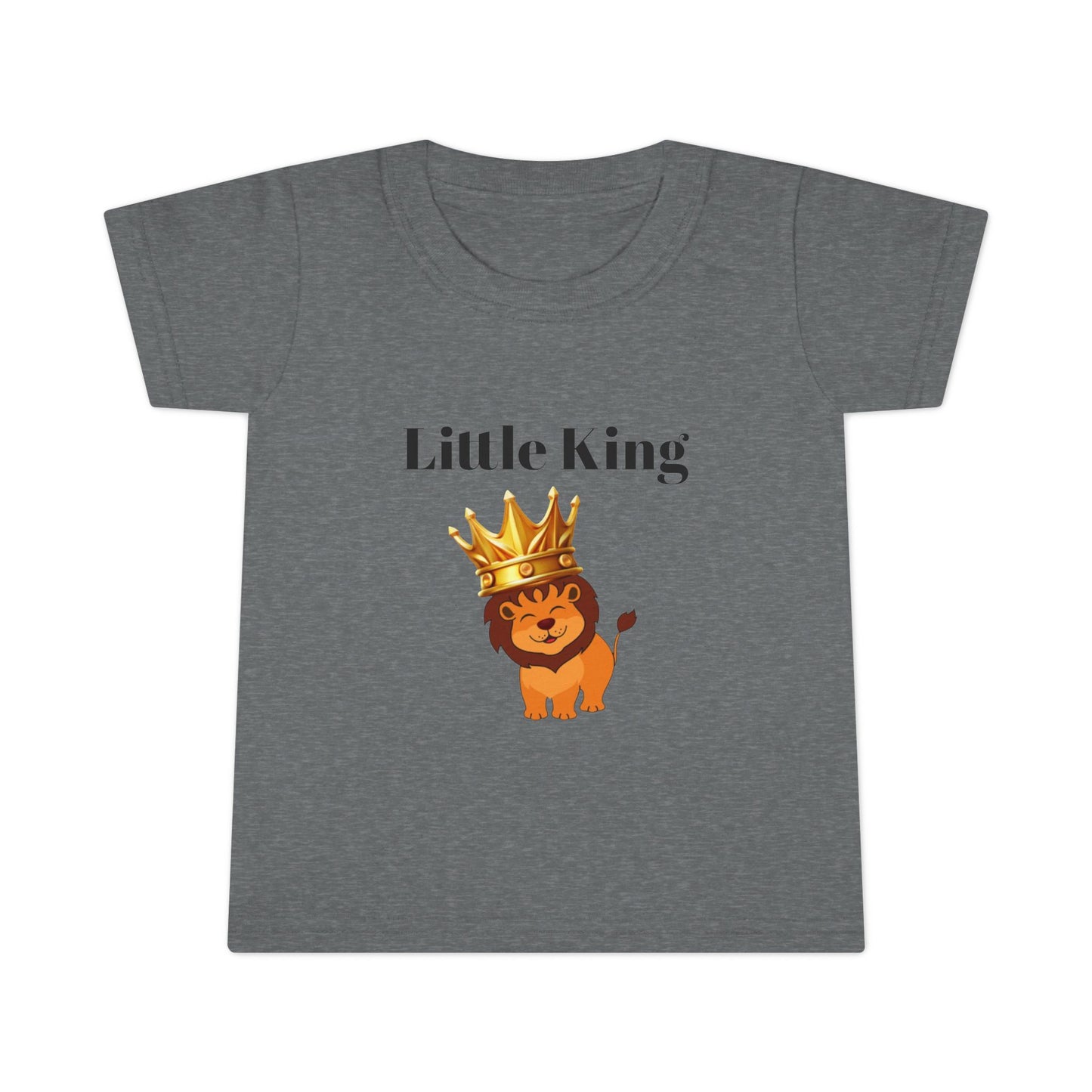 Little King Toddler T-Shirt — Cute Crowned Lion Baby Tee
