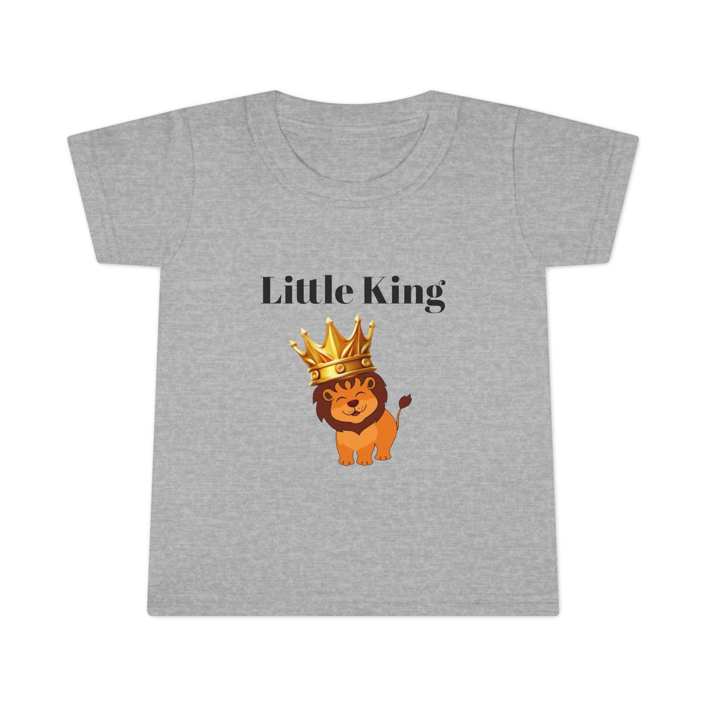 Little King Toddler T-Shirt — Cute Crowned Lion Baby Tee