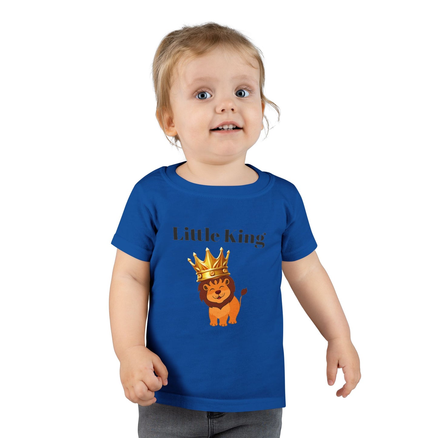 Little King Toddler T-Shirt — Cute Crowned Lion Baby Tee