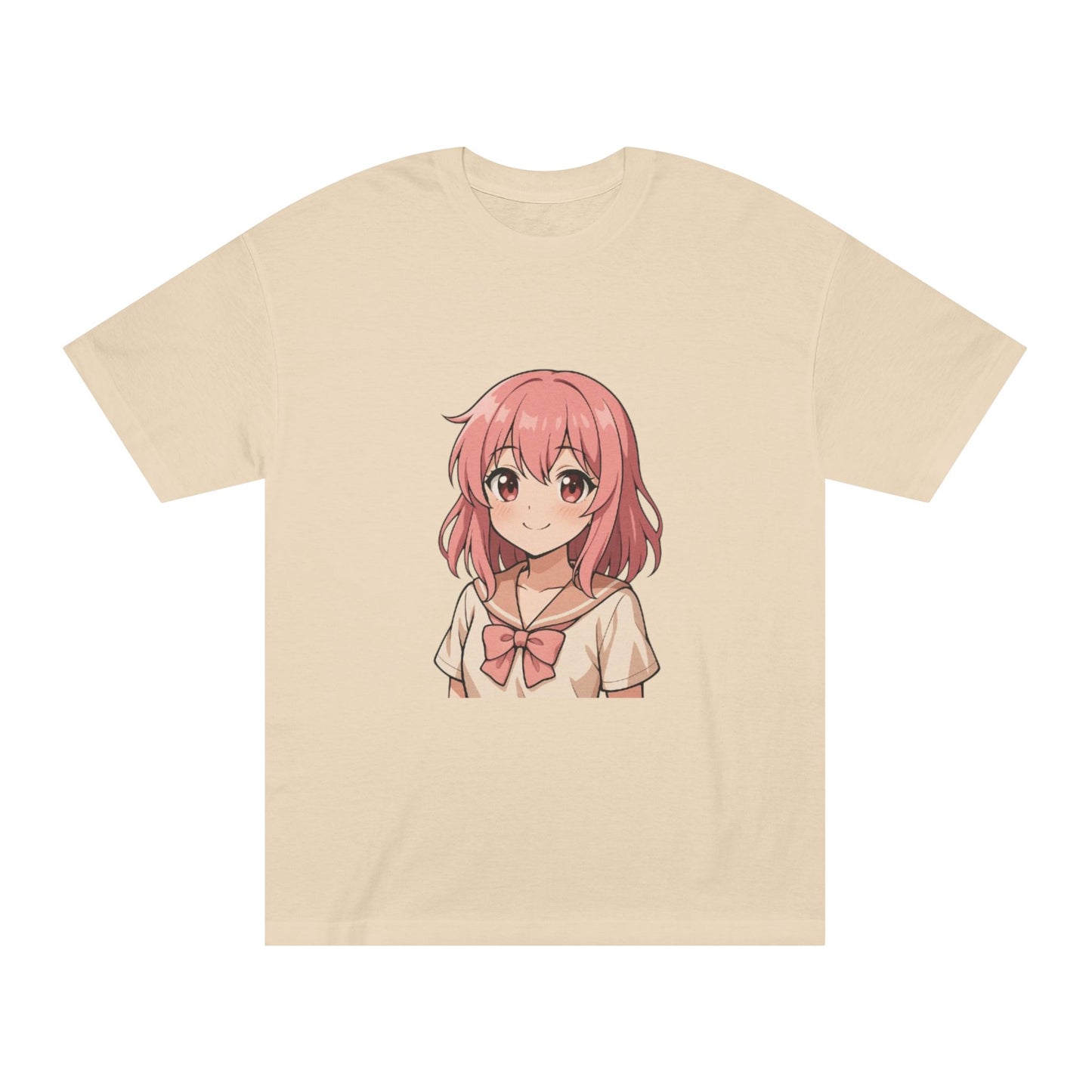 Anime Soft-Girl Tee — Pink Sakura Character