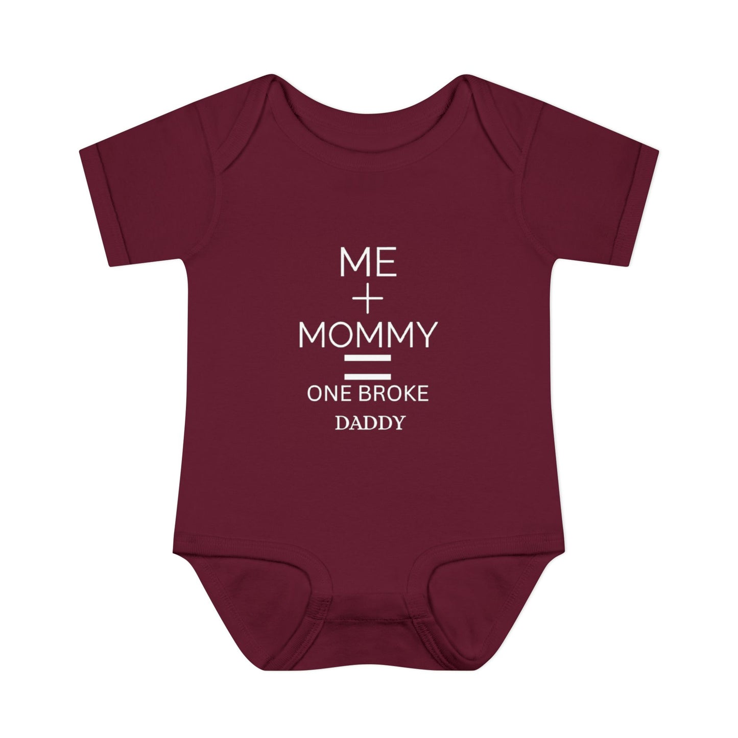 👶💸 “Me + Mommy = One Broke Daddy” Baby Onesie