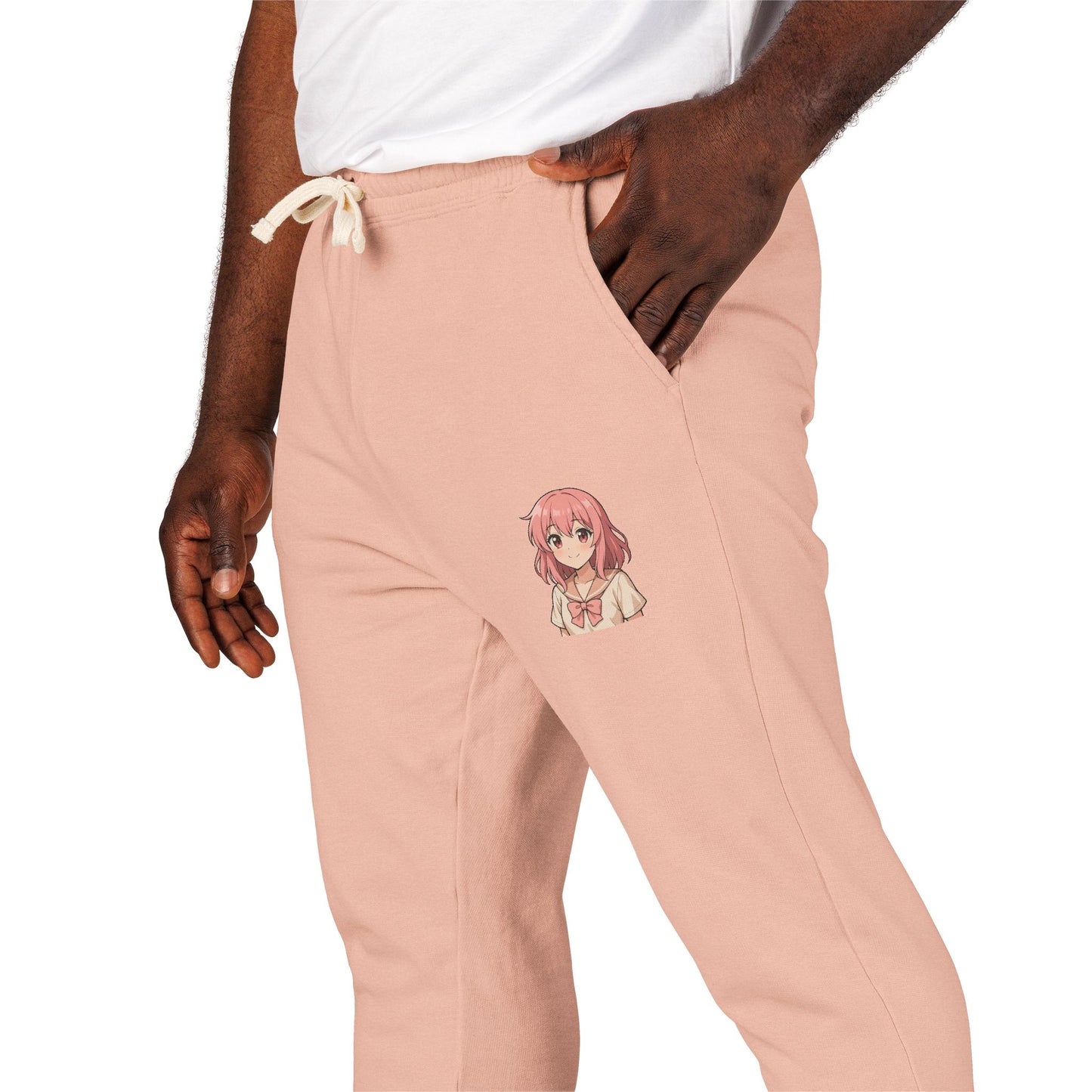 Anime Soft-Girl Sweatpants — Sakura Edition
