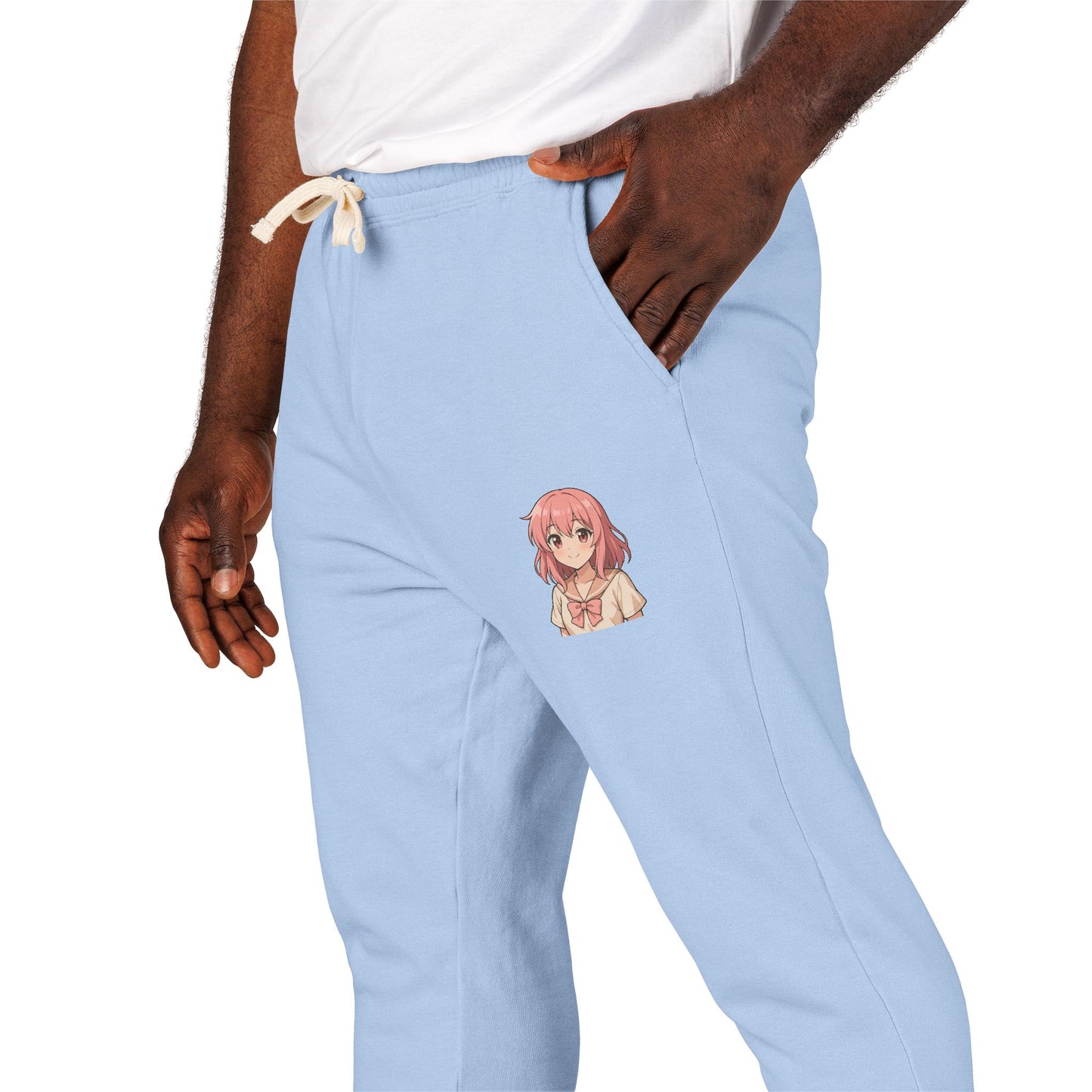 Anime Soft-Girl Sweatpants — Sakura Edition