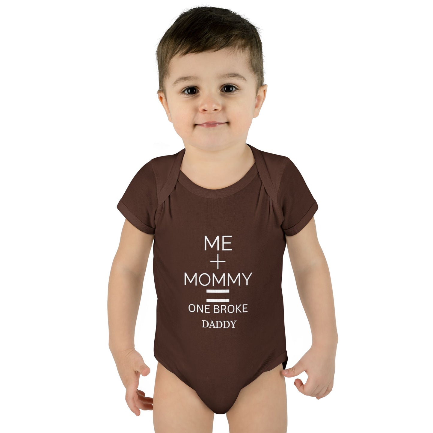 👶💸 “Me + Mommy = One Broke Daddy” Baby Onesie