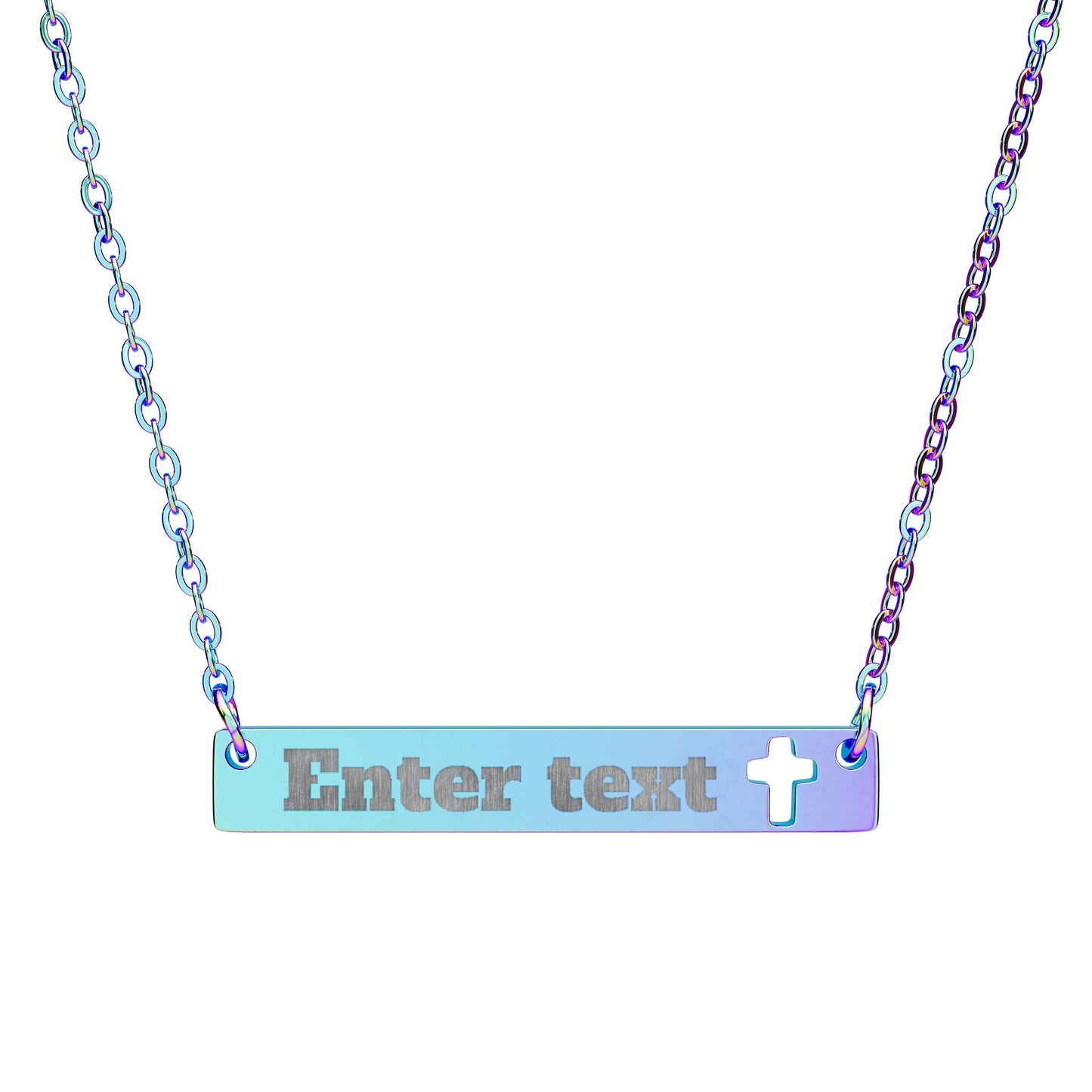 Blessed - Horizontal Bar Necklace