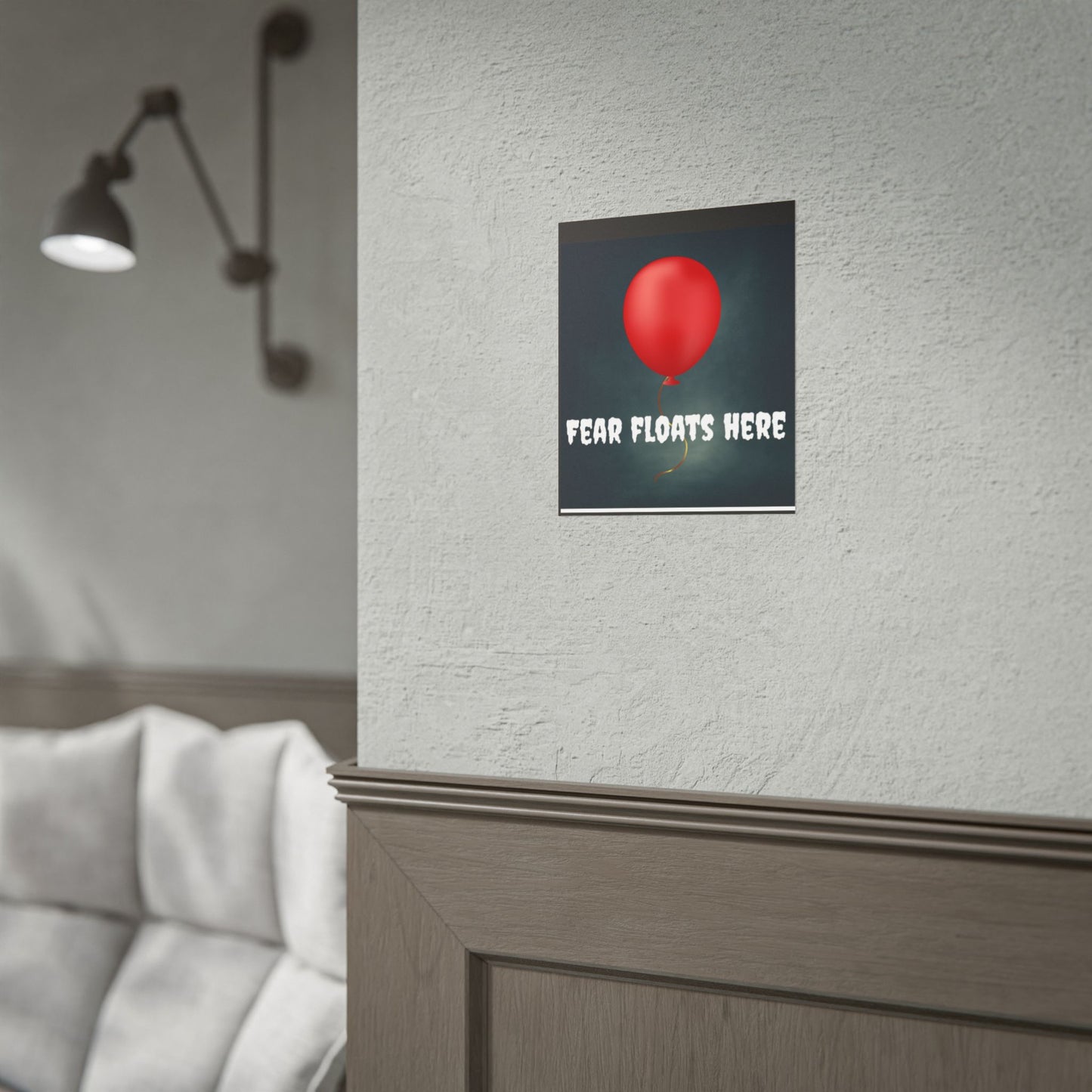 Horror Movie Poster — "Fear Floats Here" Rolled Poster