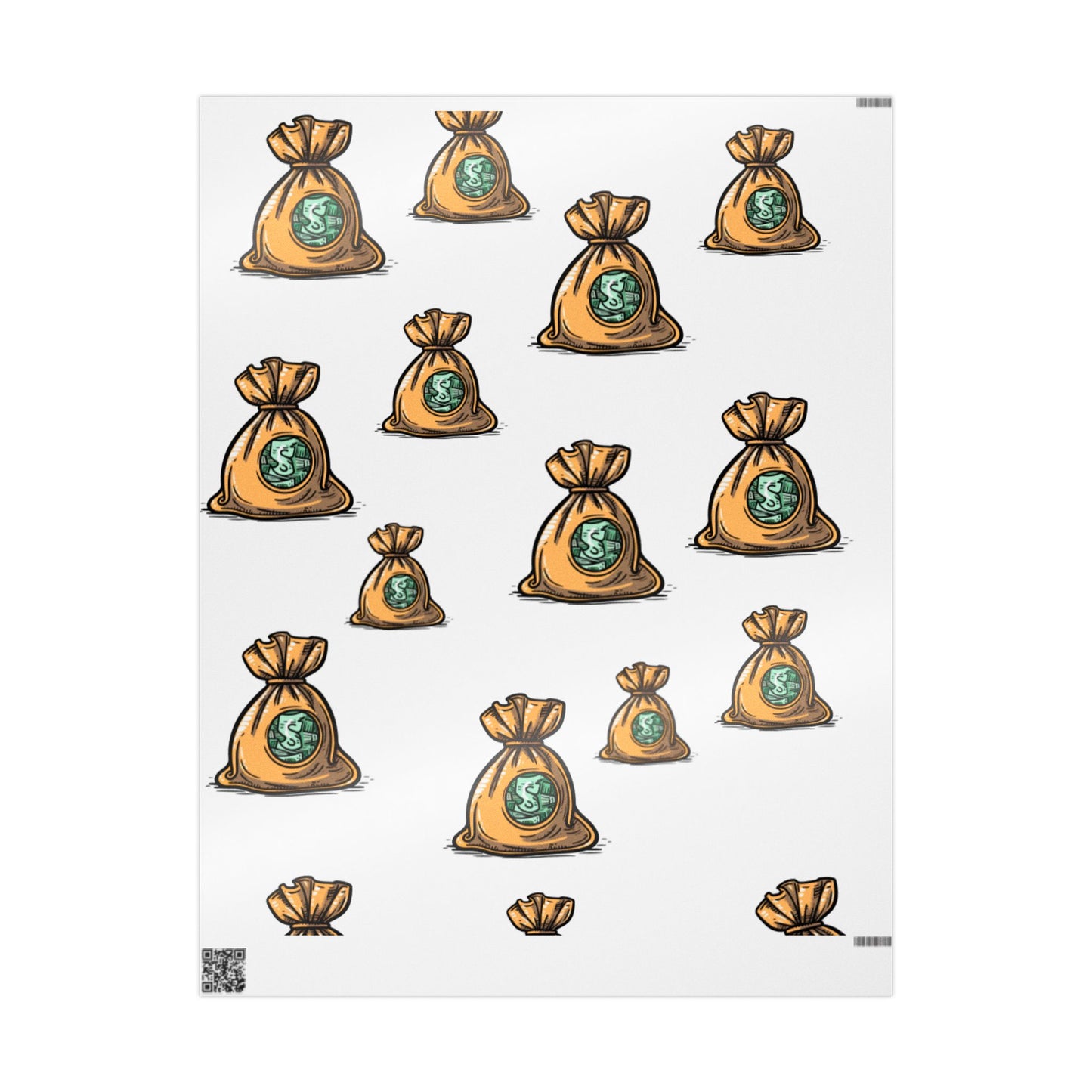 💰 Money Bag Wrapping Paper
