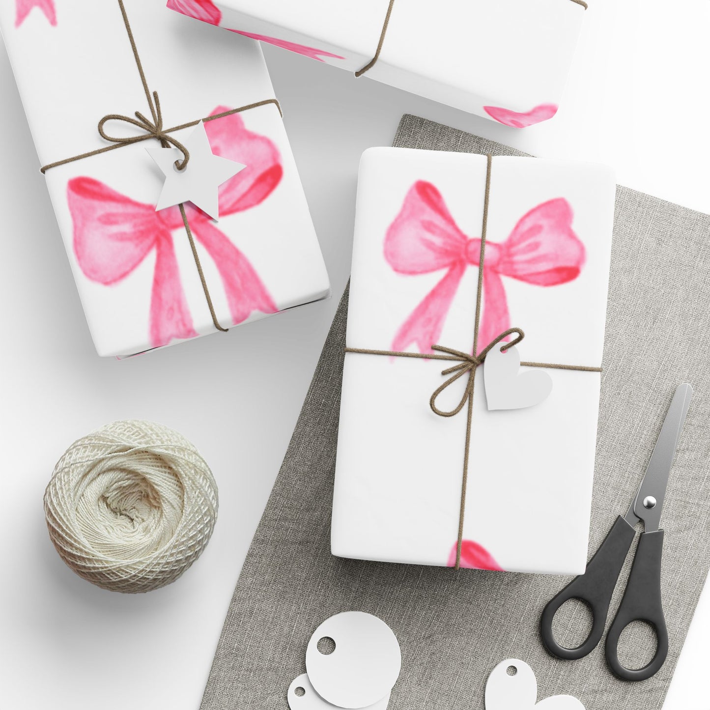🎀 Pink Bow Wrapping Paper