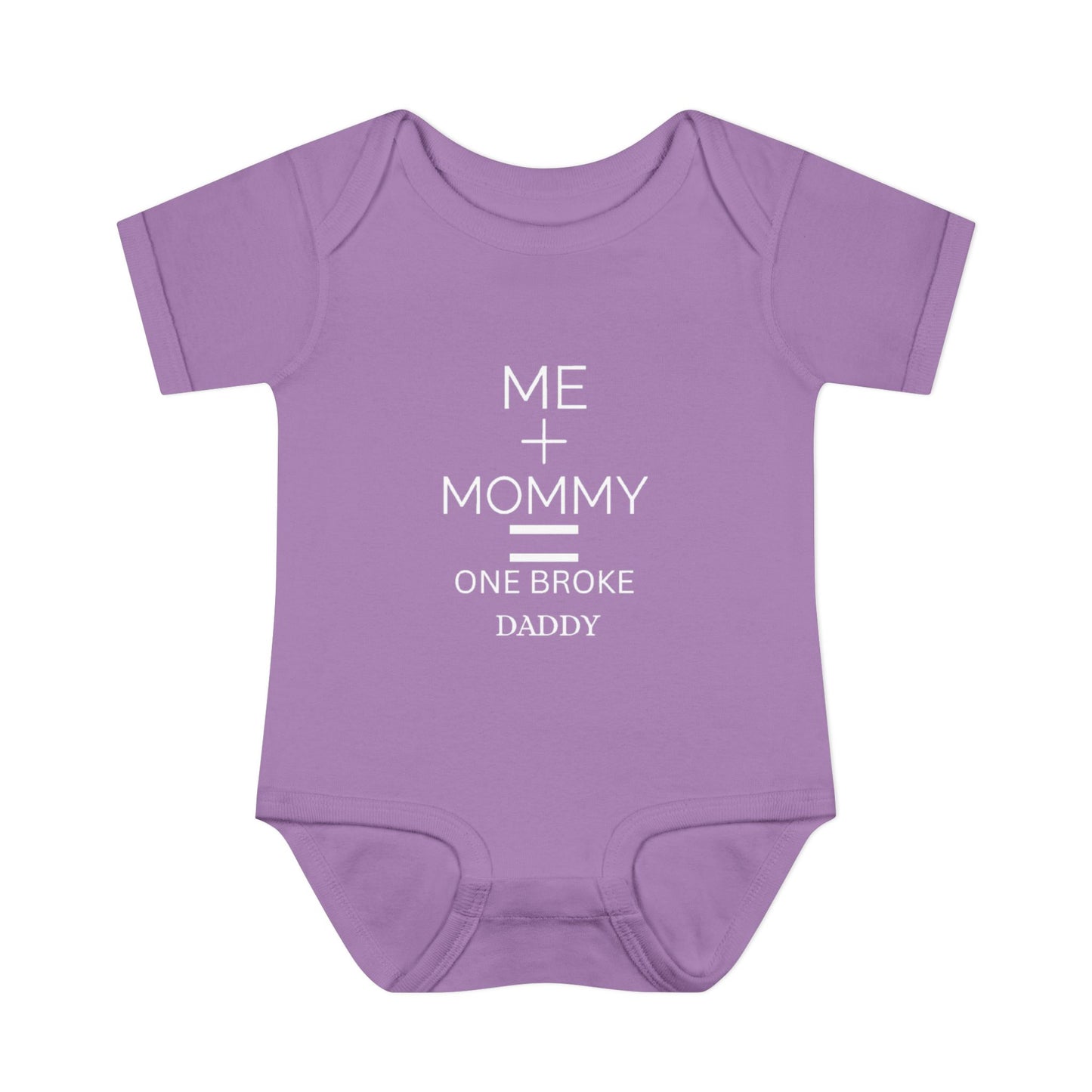 👶💸 “Me + Mommy = One Broke Daddy” Baby Onesie