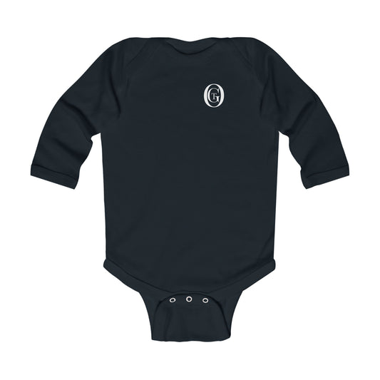 Minimal Monogram OGT Baby Black Longsleeve Onsie