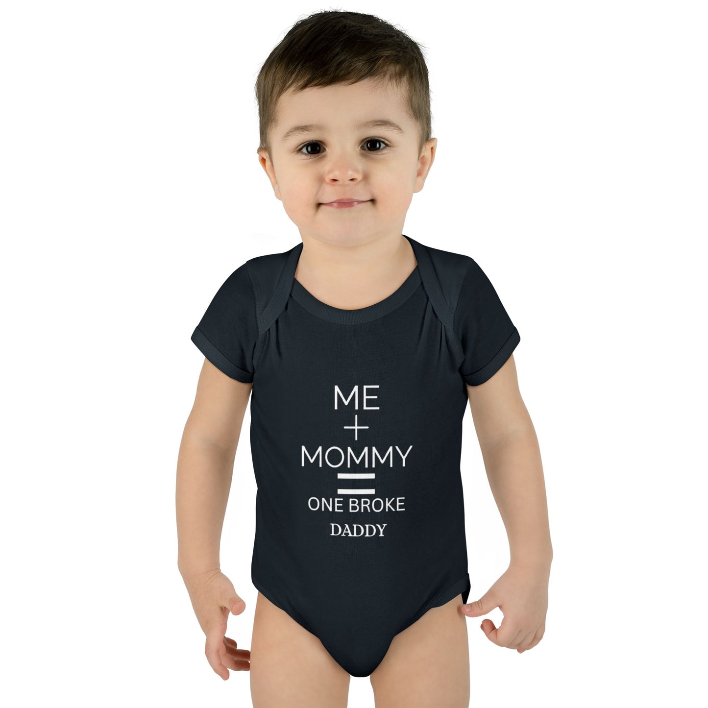 👶💸 “Me + Mommy = One Broke Daddy” Baby Onesie