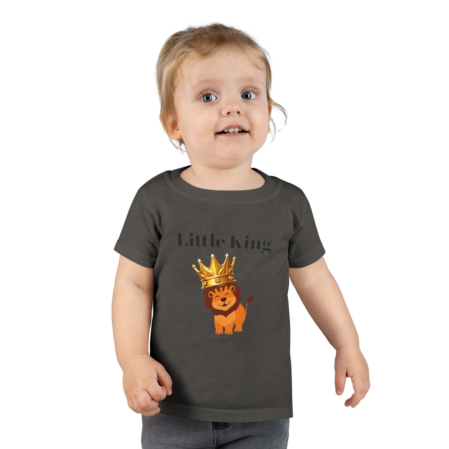 Little King Toddler T-Shirt — Cute Crowned Lion Baby Tee