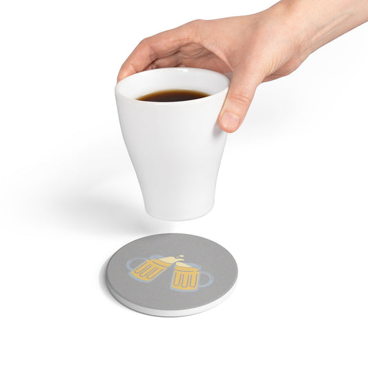 Beer Cheers Ceramic Coaster
