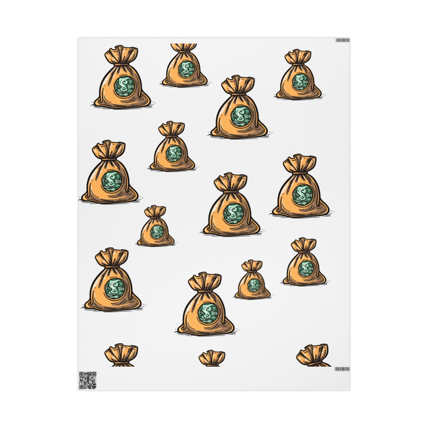 💰 Money Bag Wrapping Paper