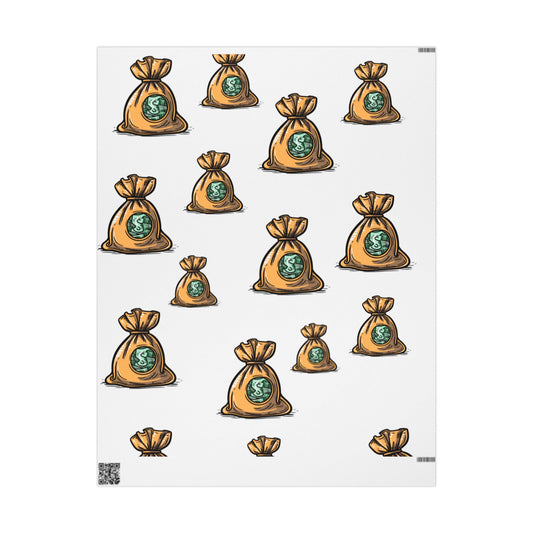 💰 Money Bag Wrapping Paper
