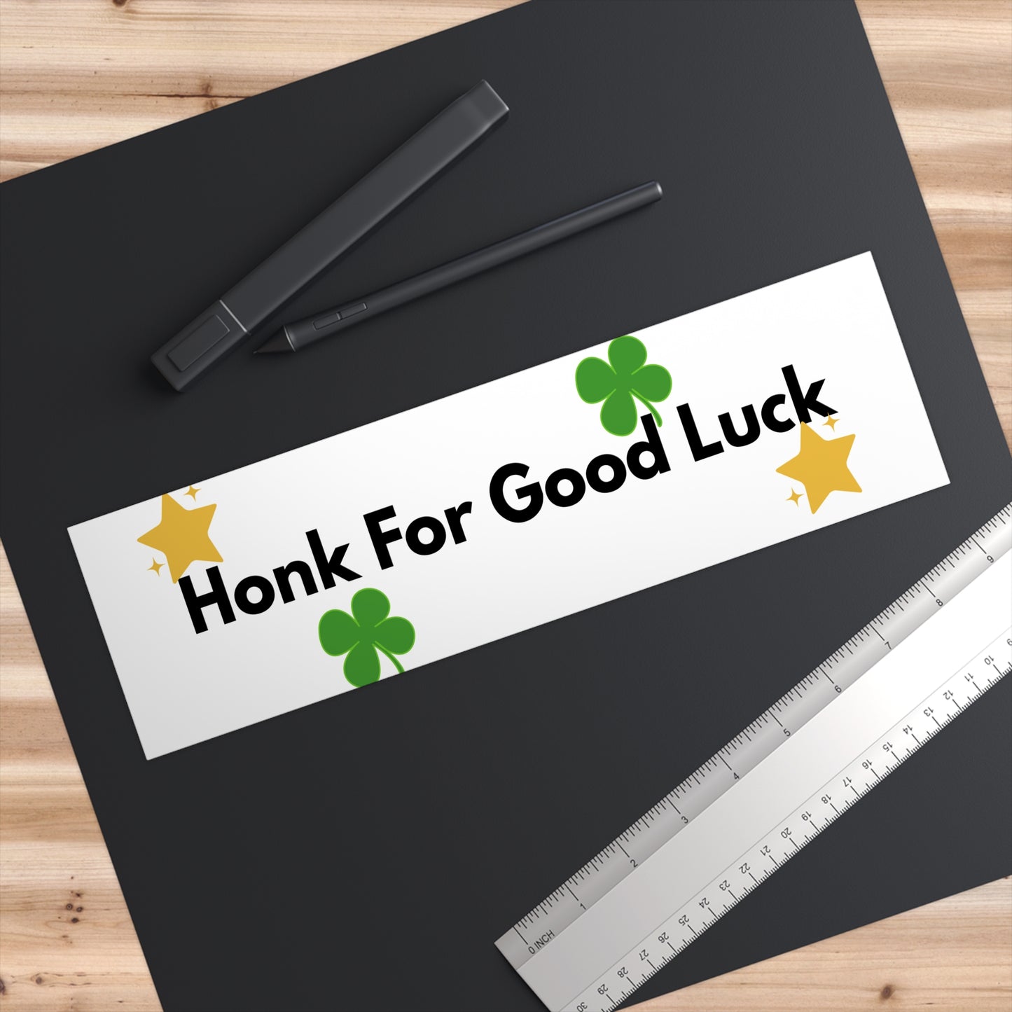 Honk For Good Luck Bumper Sticker