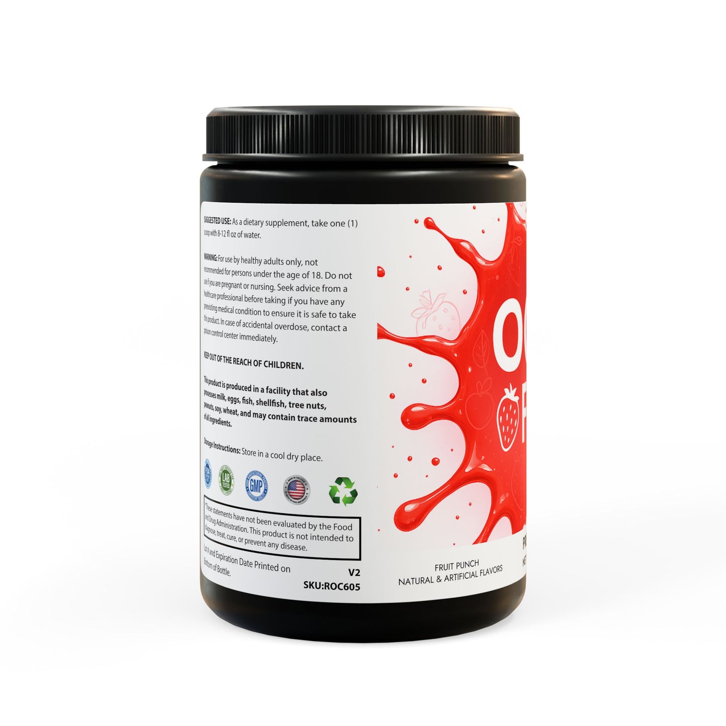 OGT Fruit Punch Pre-Workout (204g, 7.1oz)