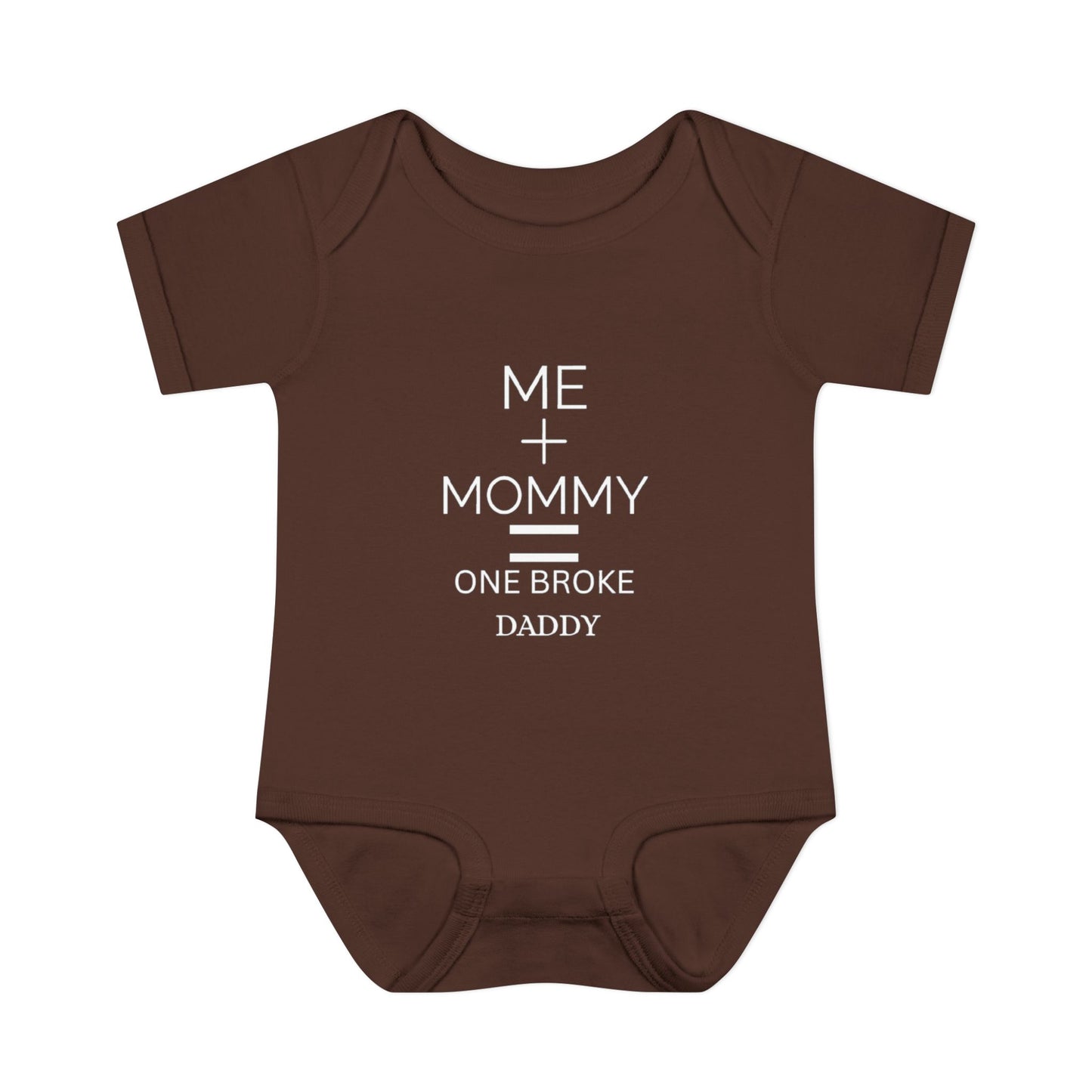 👶💸 “Me + Mommy = One Broke Daddy” Baby Onesie