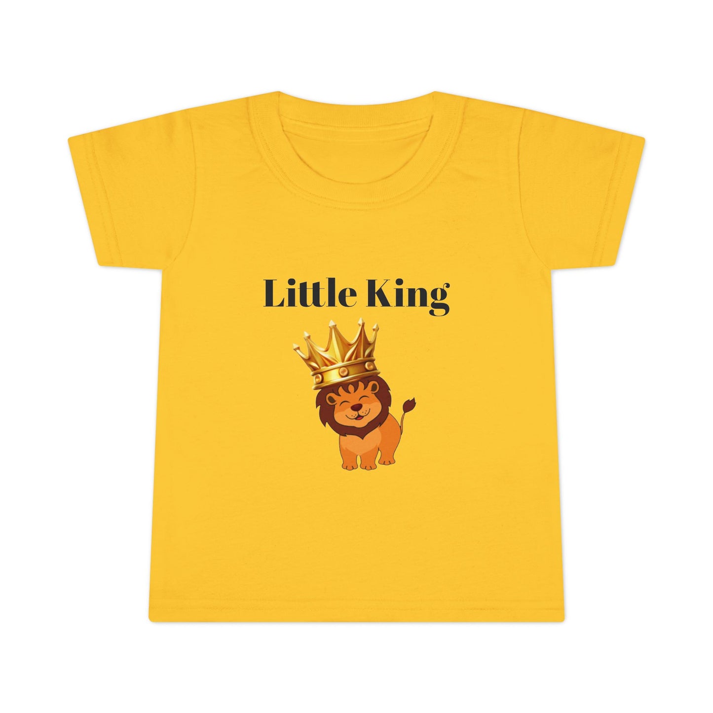 Little King Toddler T-Shirt — Cute Crowned Lion Baby Tee