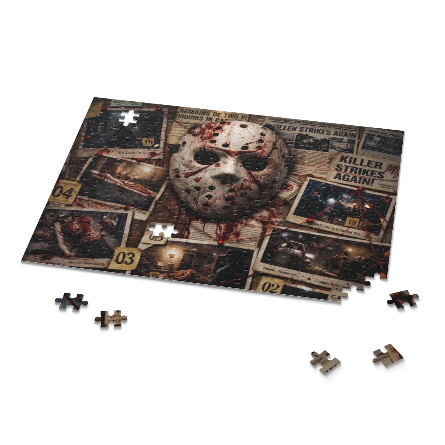 Bloody Jason Mask Murder Mystery  (120/252/500 pcs)