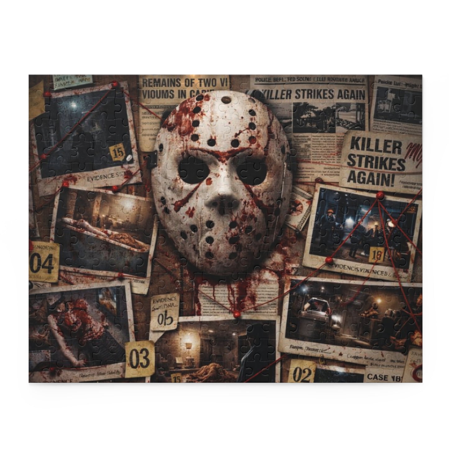 Bloody Jason Mask Murder Mystery  (120/252/500 pcs)