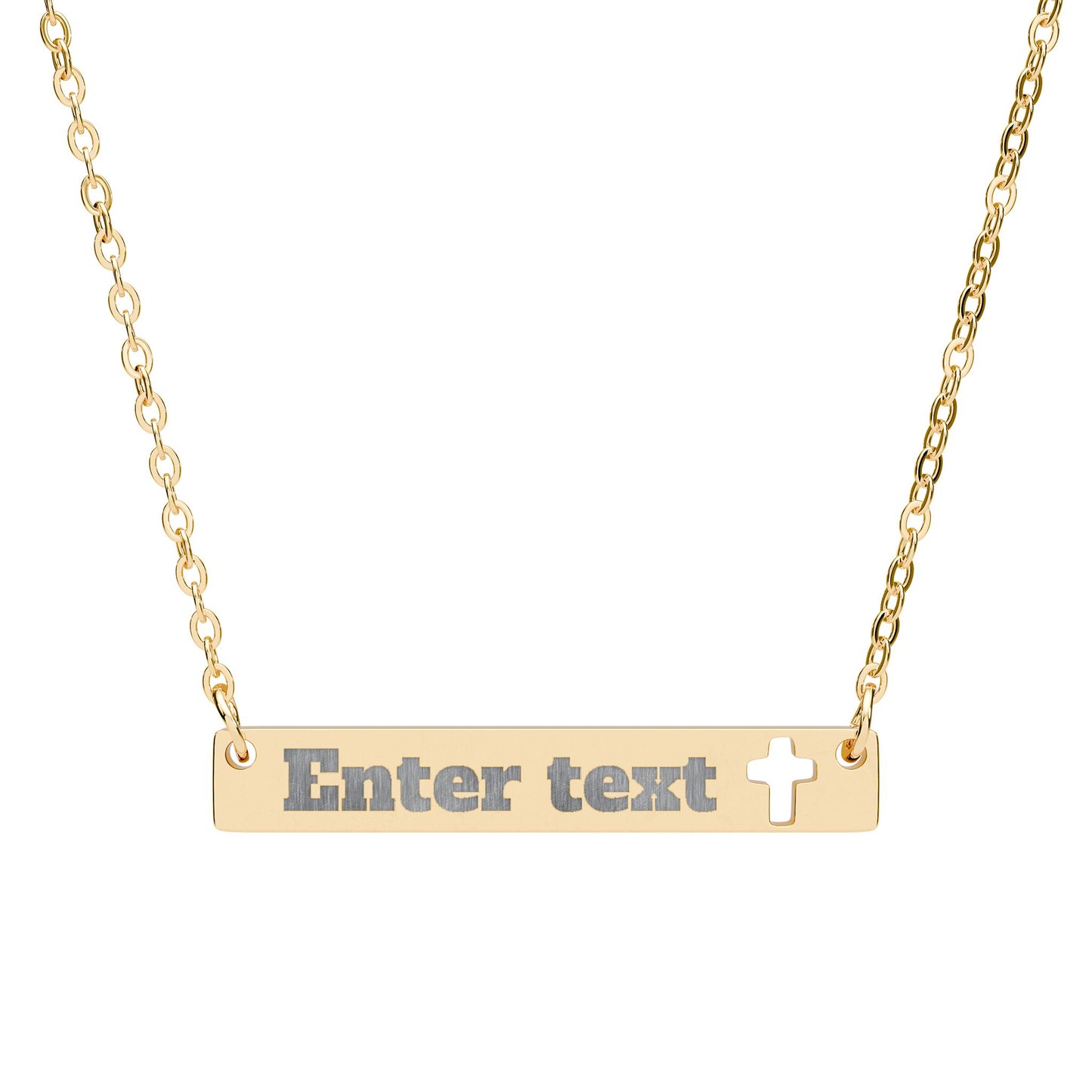 Blessed - Horizontal Bar Necklace