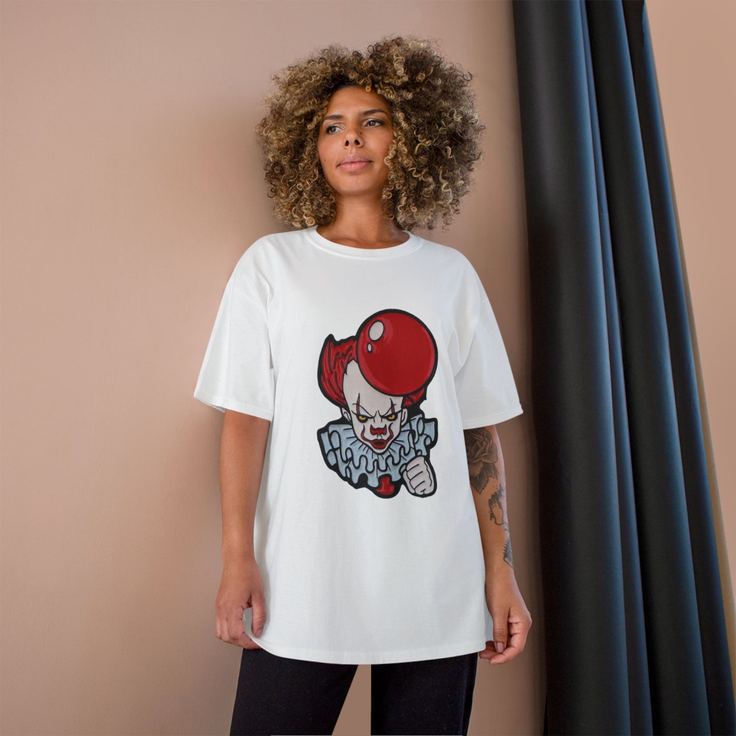 'Champion' Pennywise Style Horror Tee