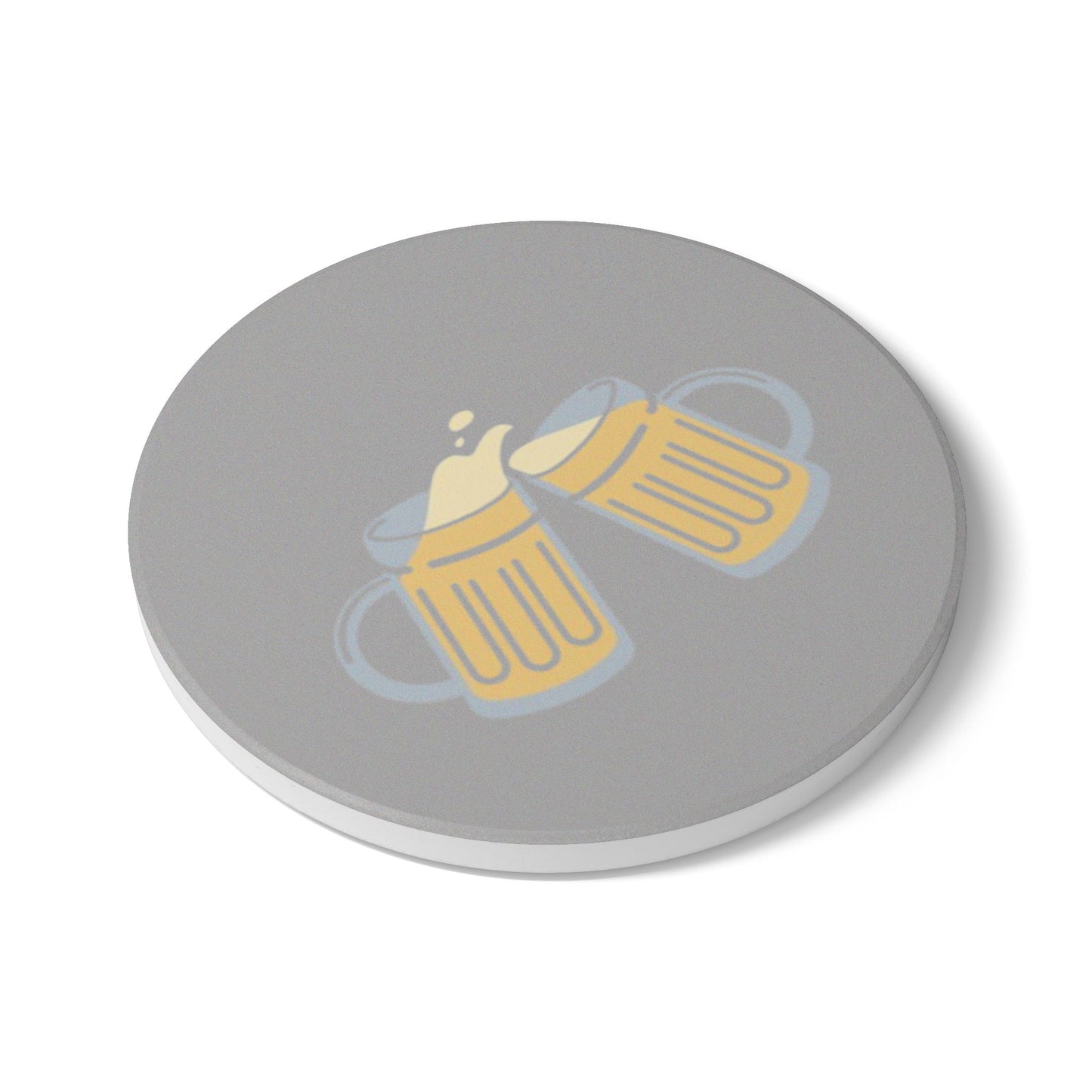 Beer Cheers Ceramic Coaster