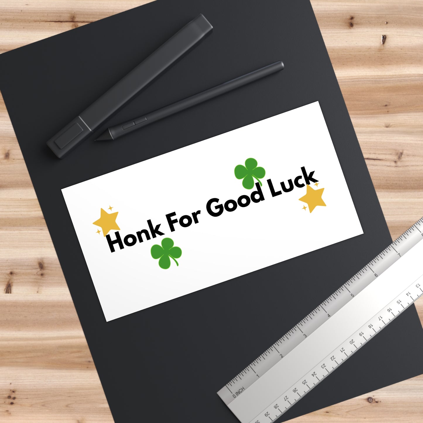 Honk For Good Luck Bumper Sticker