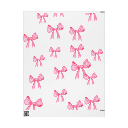 🎀 Pink Bow Wrapping Paper