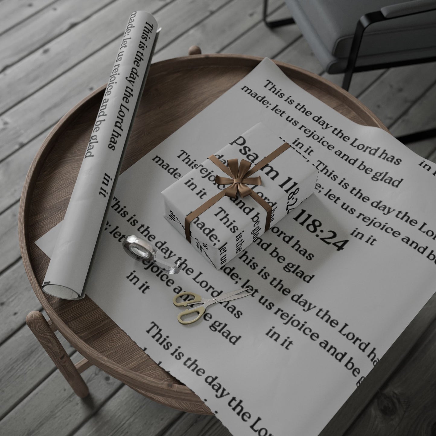 ✨ Psalm 118:24 Wrapping Paper