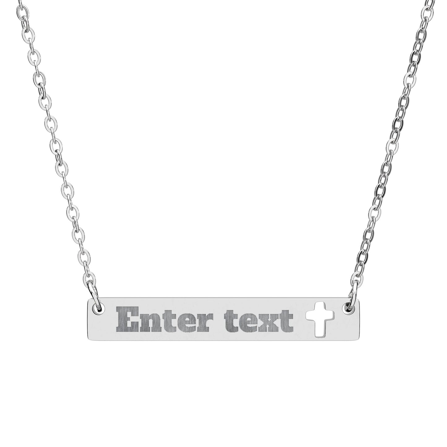 Blessed - Horizontal Bar Necklace