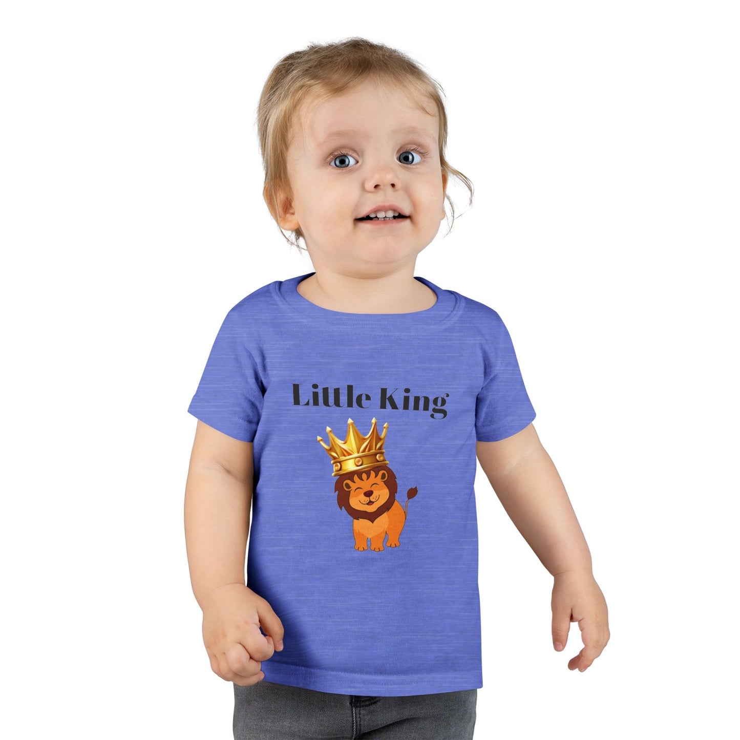 Little King Toddler T-Shirt — Cute Crowned Lion Baby Tee