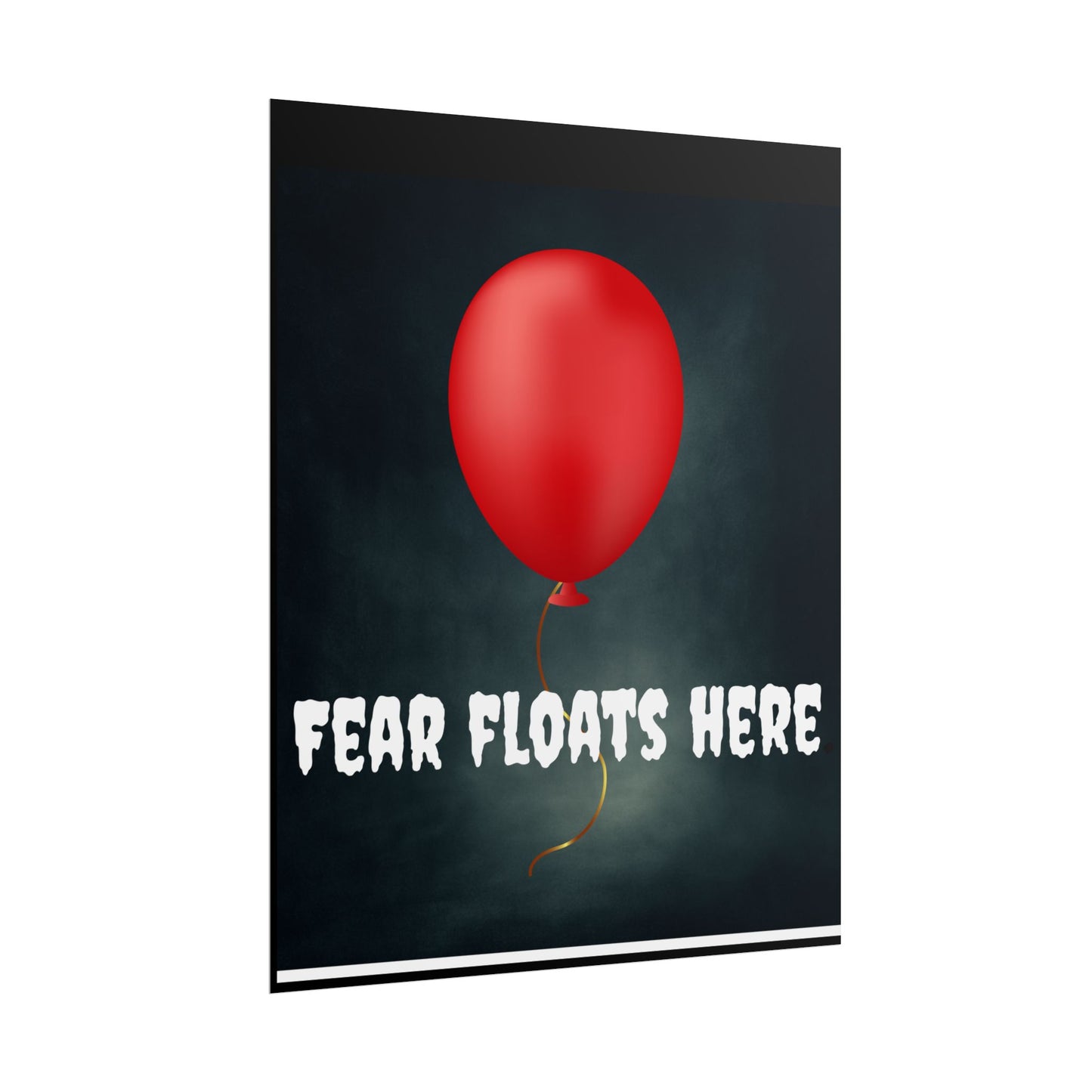 Horror Movie Poster — "Fear Floats Here" Rolled Poster