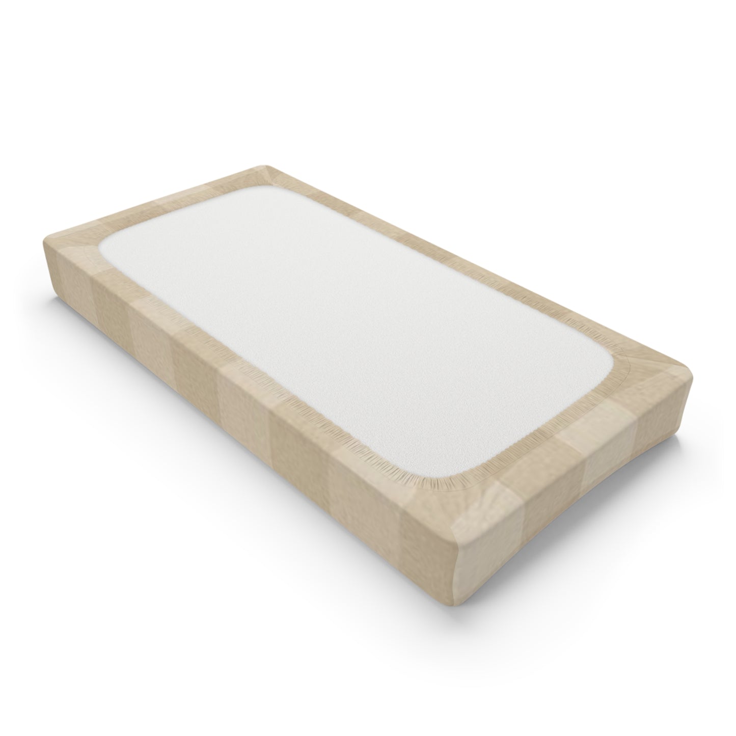 Beige Buffalo Check Baby Changing Pad Cover