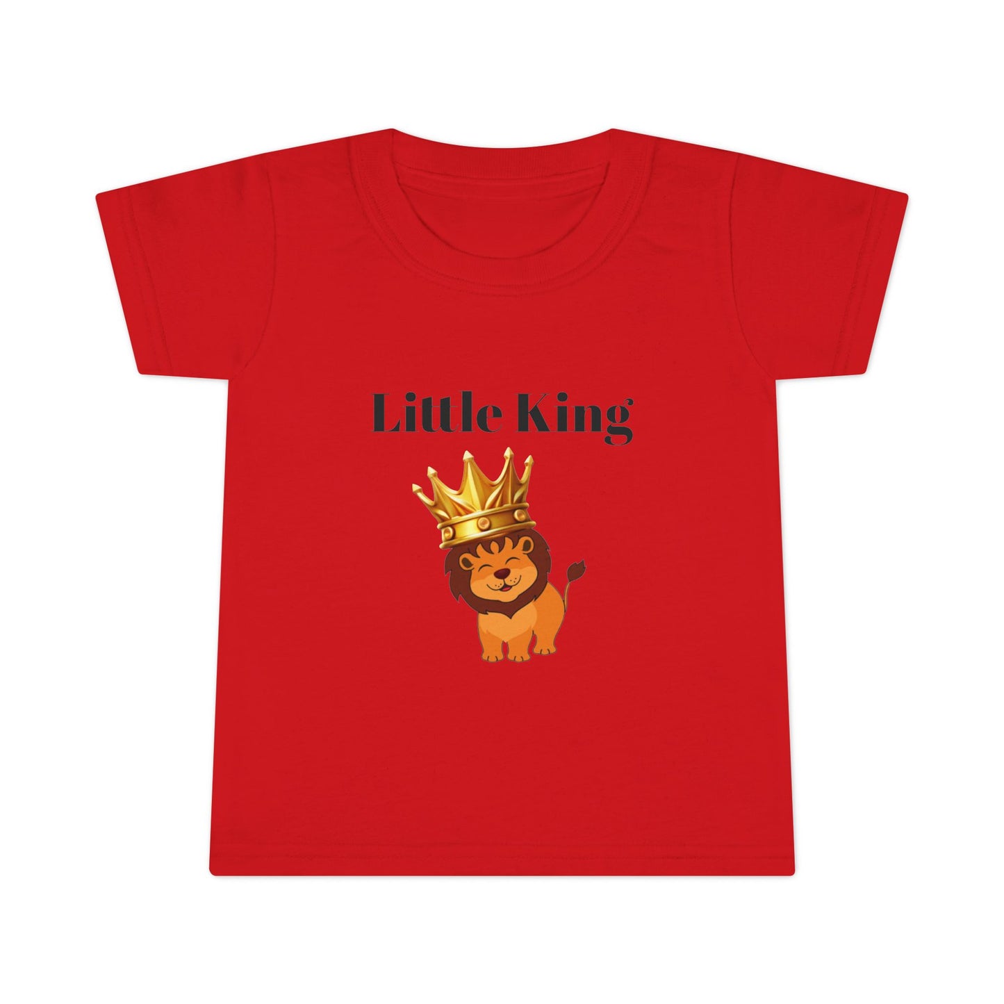 Little King Toddler T-Shirt — Cute Crowned Lion Baby Tee