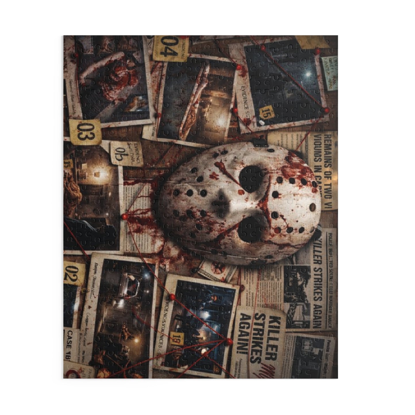 Bloody Jason Mask Murder Mystery  (120/252/500 pcs)
