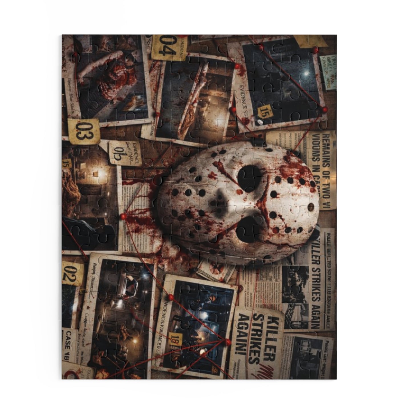 Bloody Jason Mask Murder Mystery  (120/252/500 pcs)