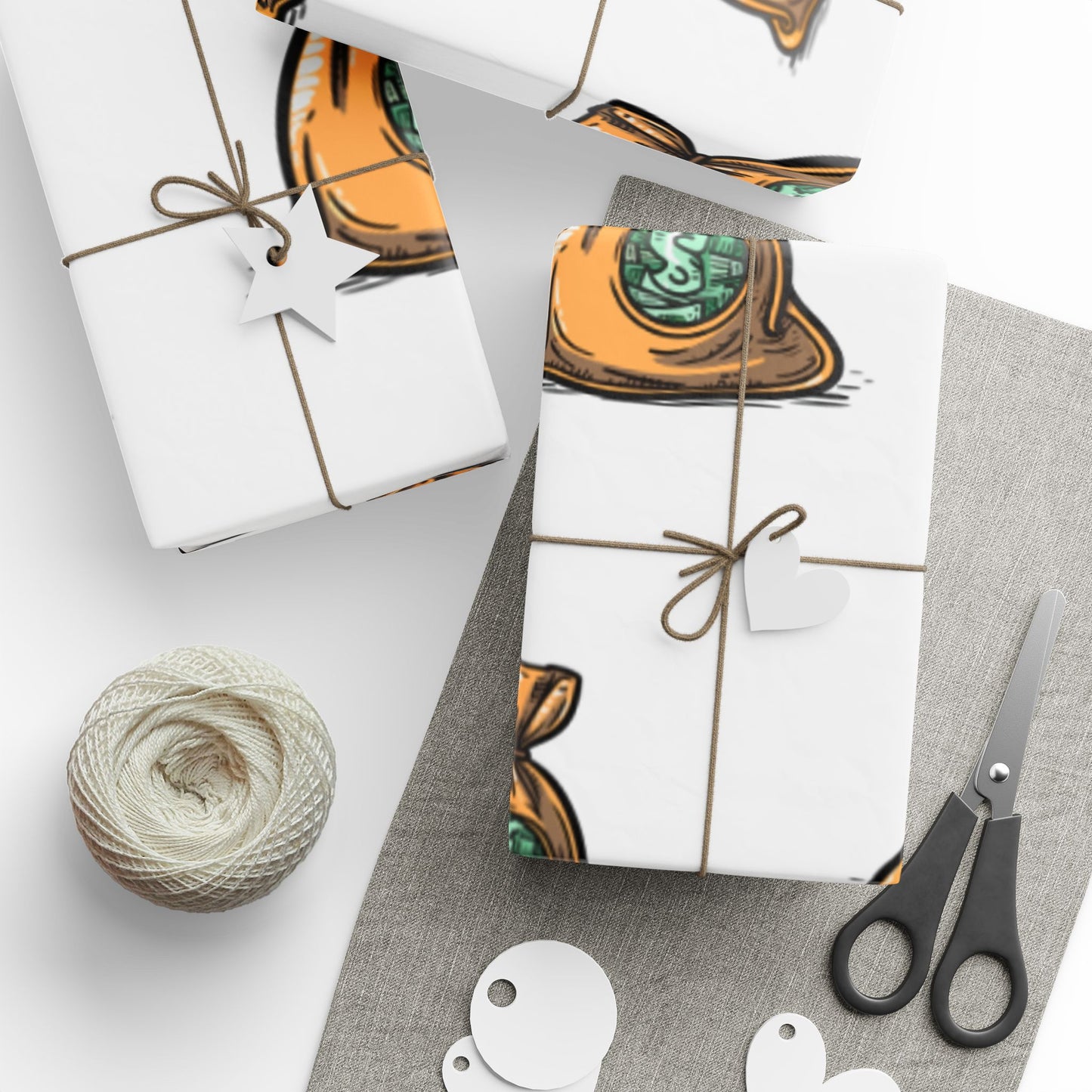 💰 Money Bag Wrapping Paper