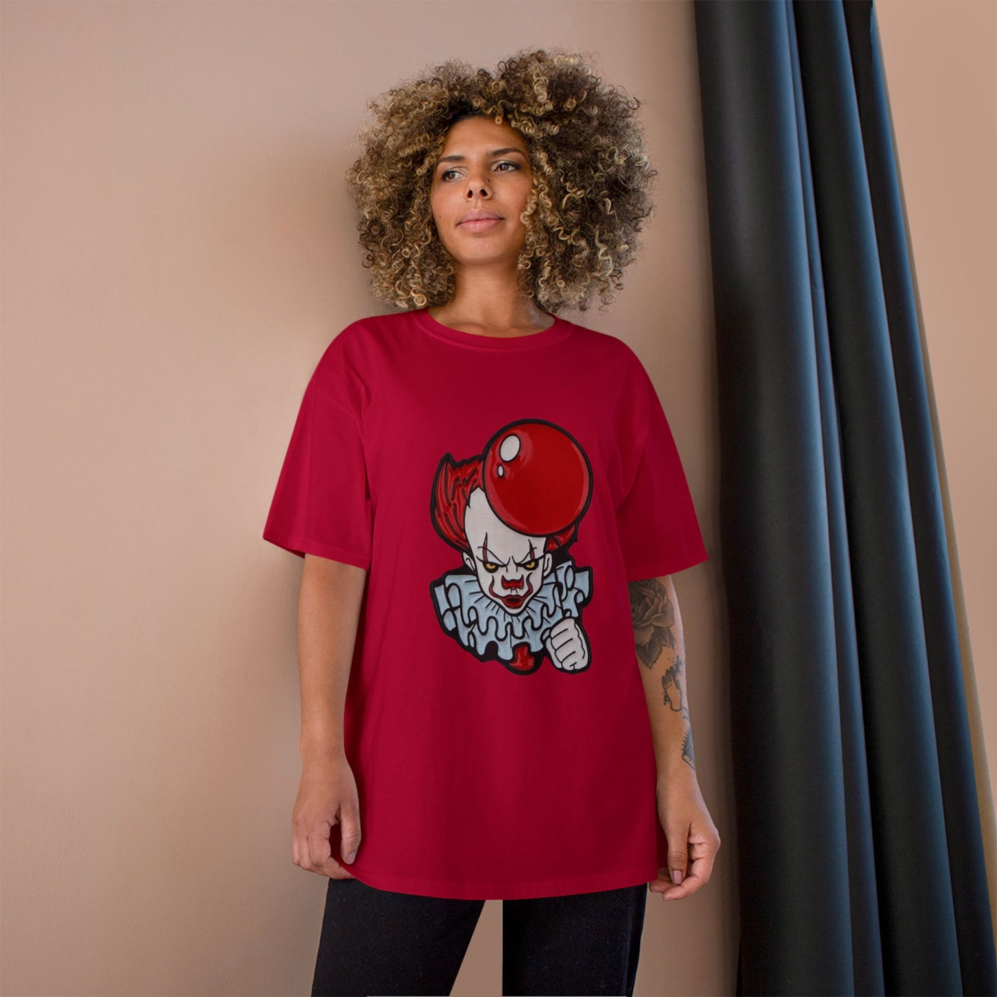 'Champion' Pennywise Style Horror Tee