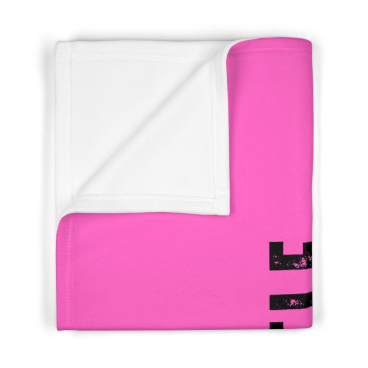 Baby Blanket — "Little Blessing" Soft Fleece Newborn Gift (Pink)