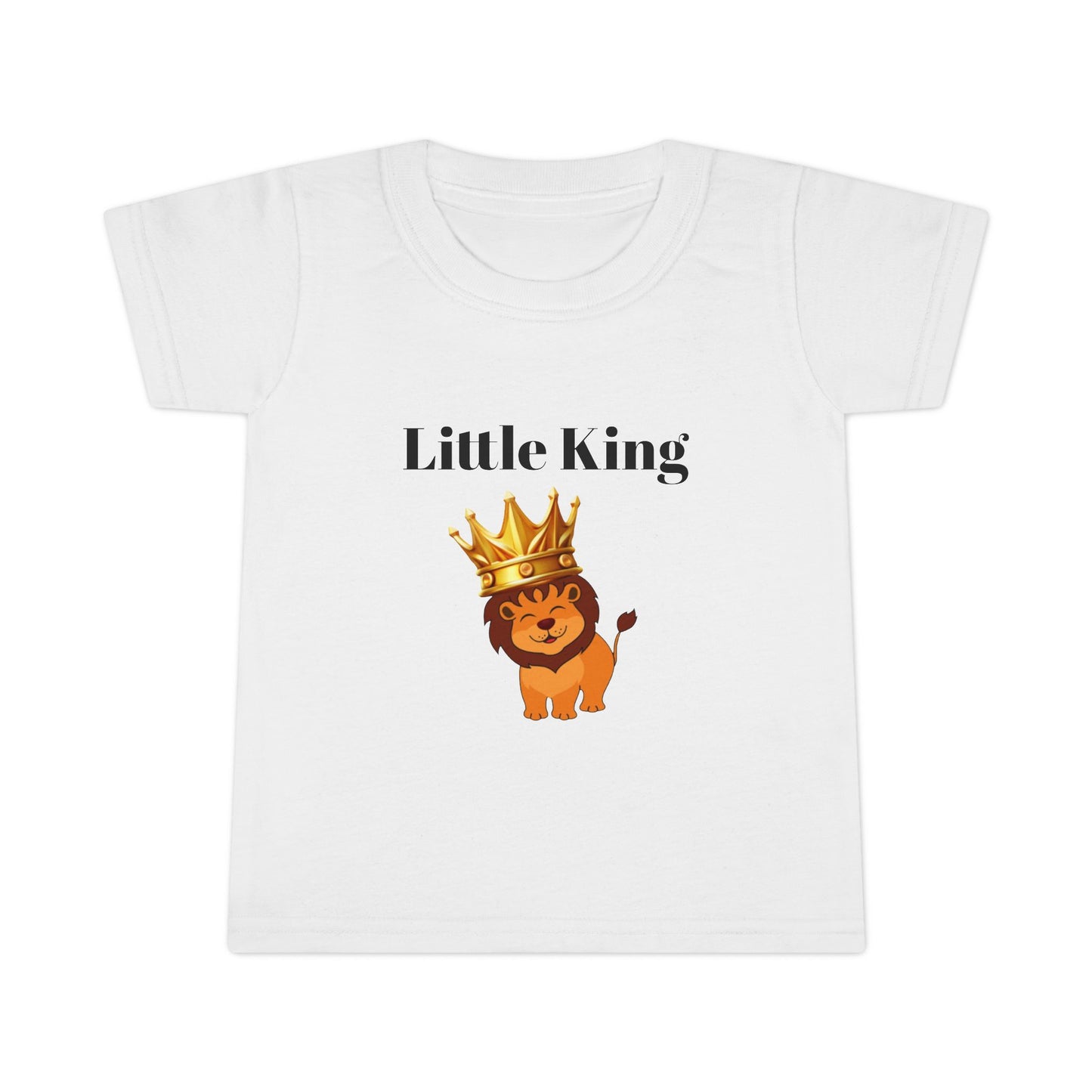 Little King Toddler T-Shirt — Cute Crowned Lion Baby Tee