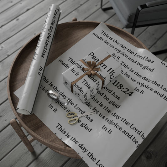 ✨ Psalm 118:24 Wrapping Paper