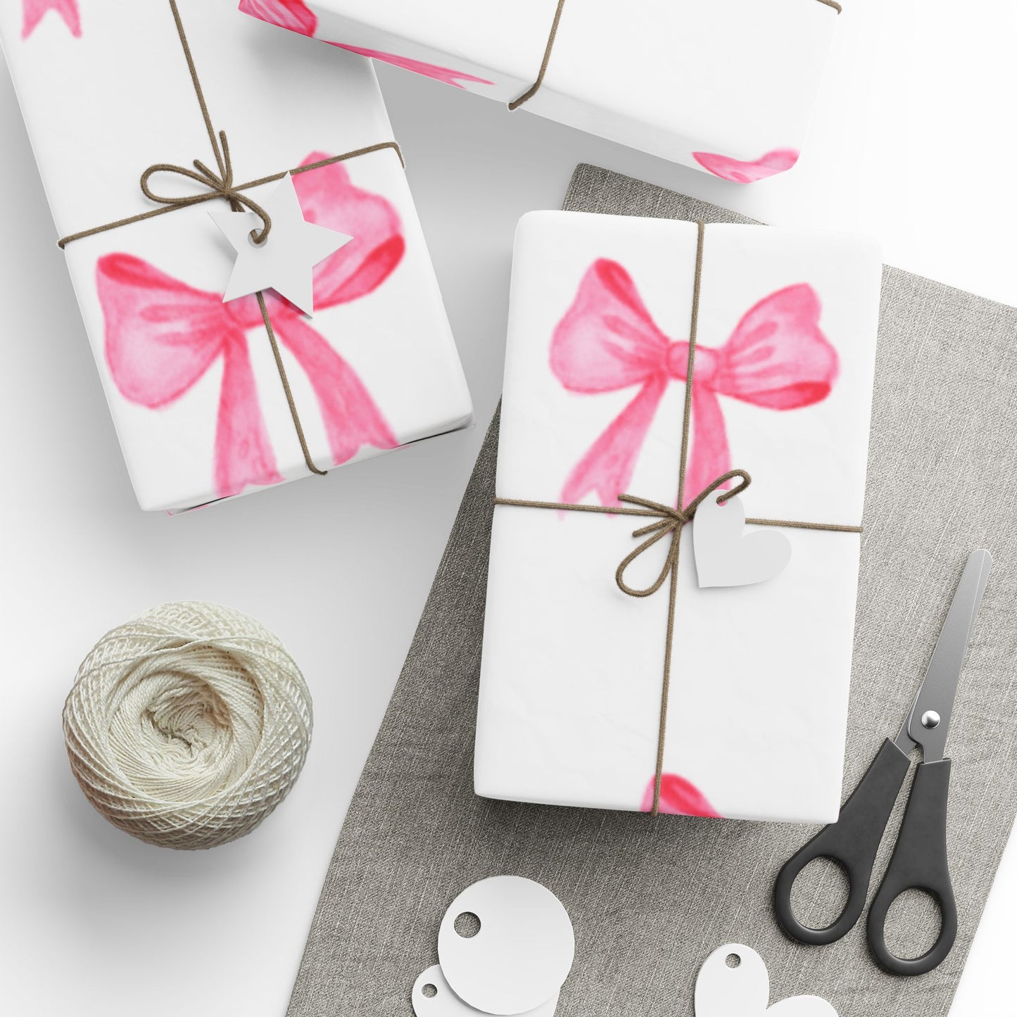 🎀 Pink Bow Wrapping Paper