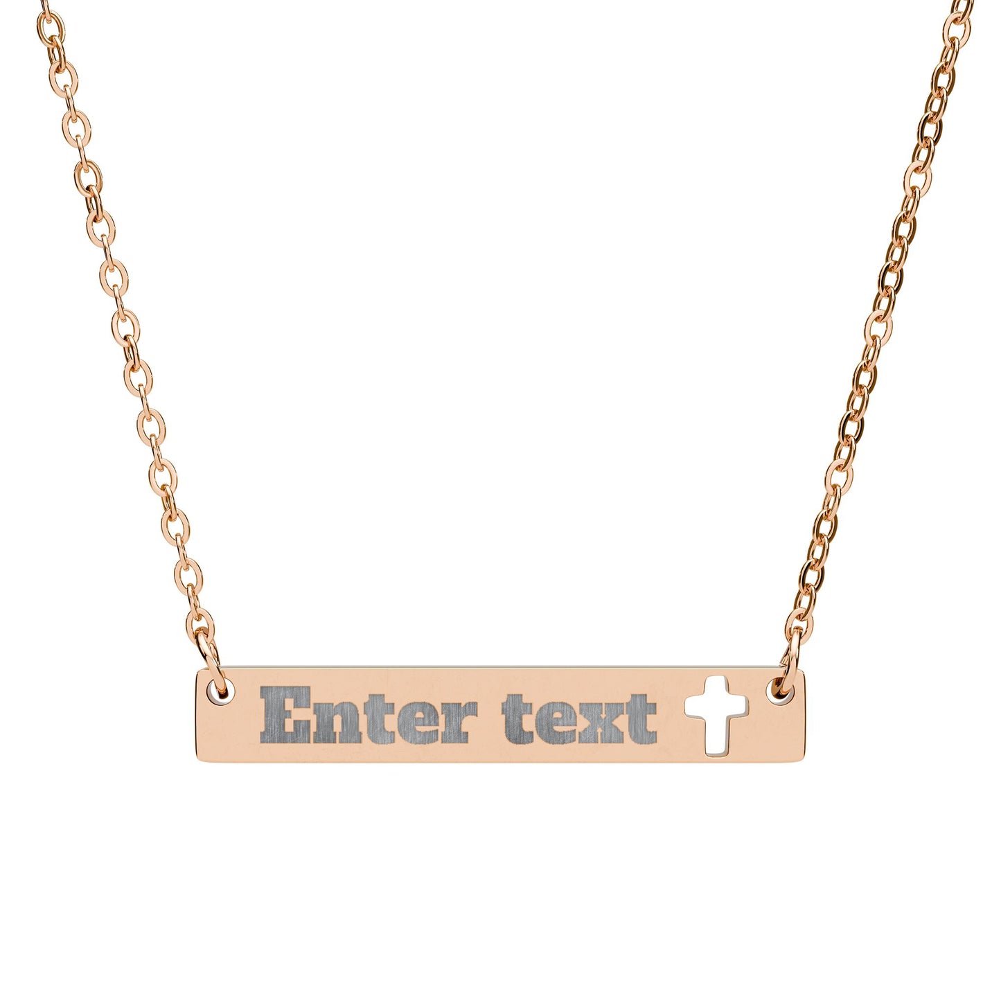 Blessed - Horizontal Bar Necklace