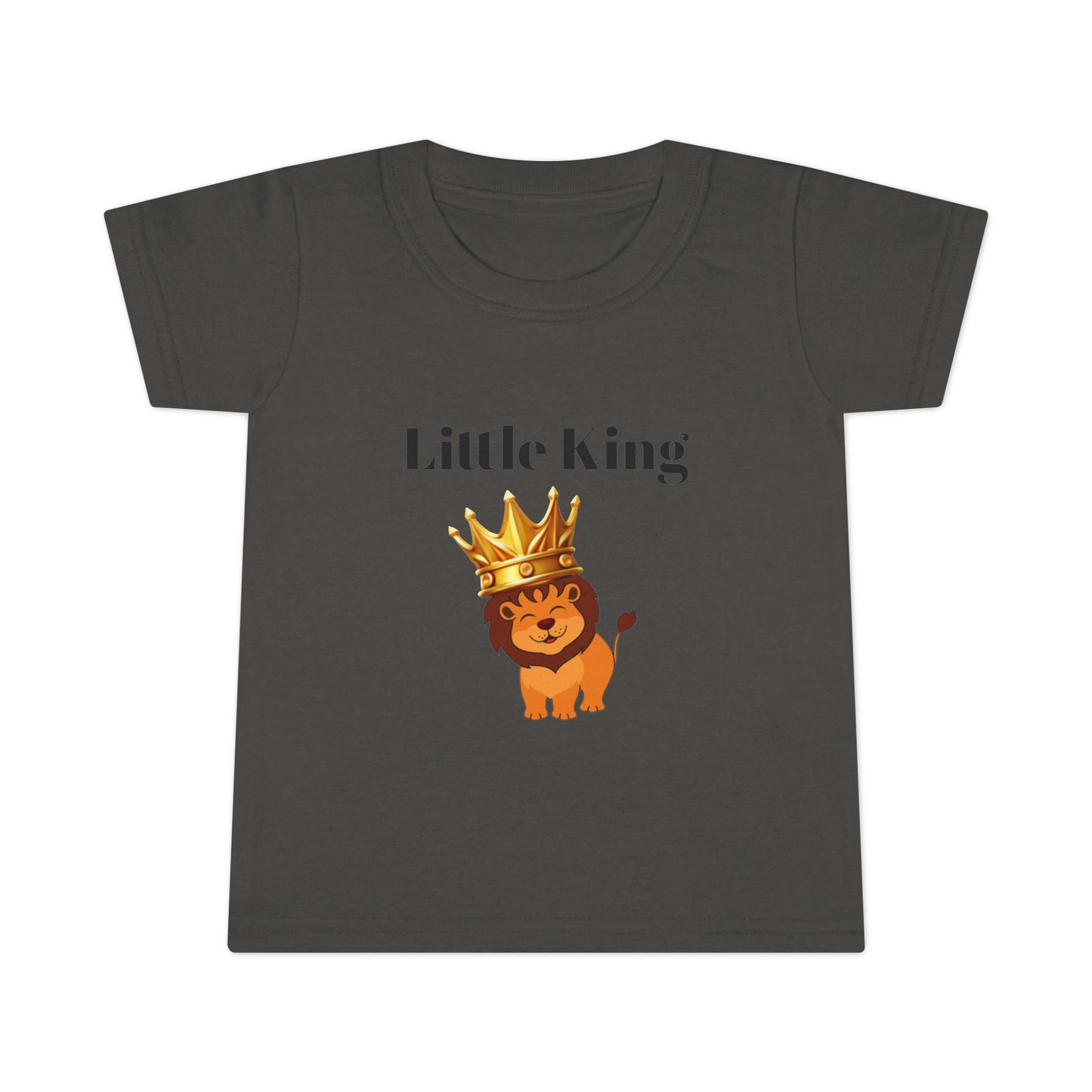 Little King Toddler T-Shirt — Cute Crowned Lion Baby Tee