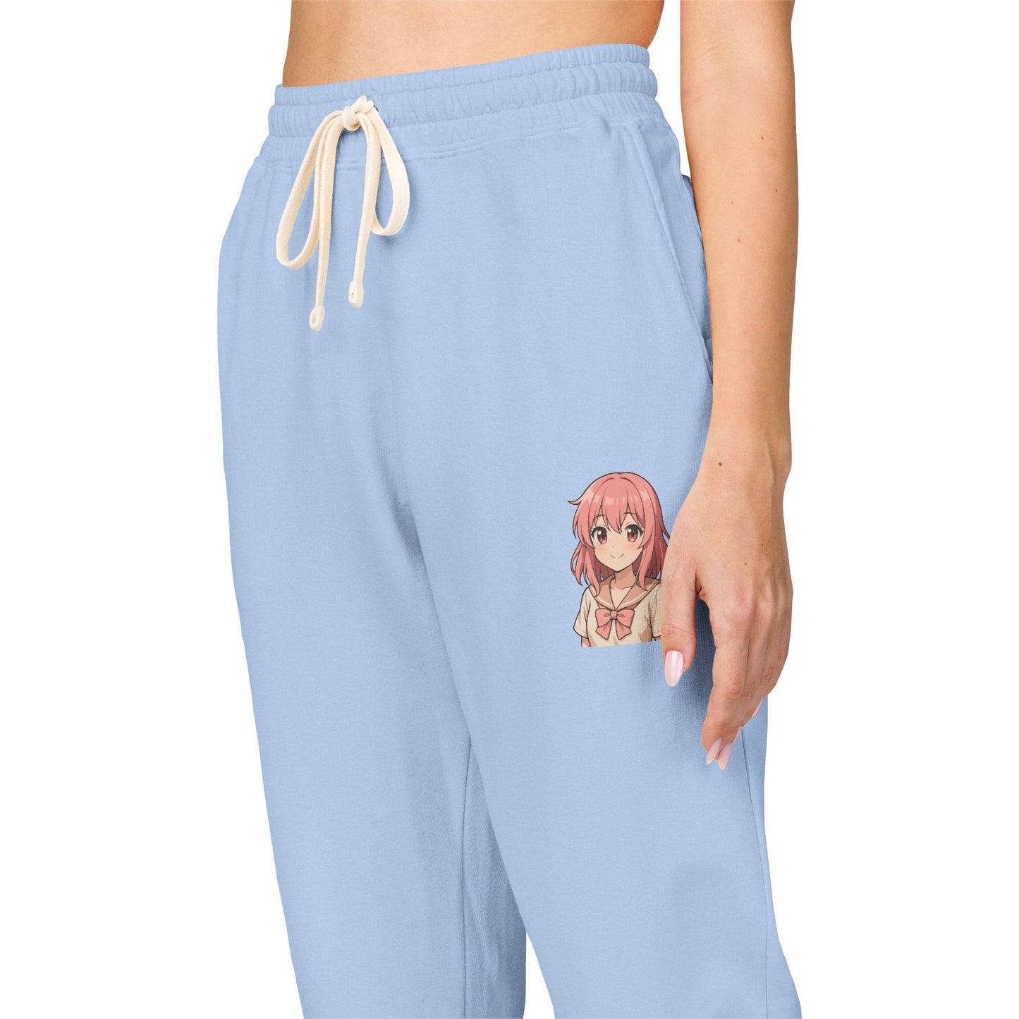 Anime Soft-Girl Sweatpants — Sakura Edition
