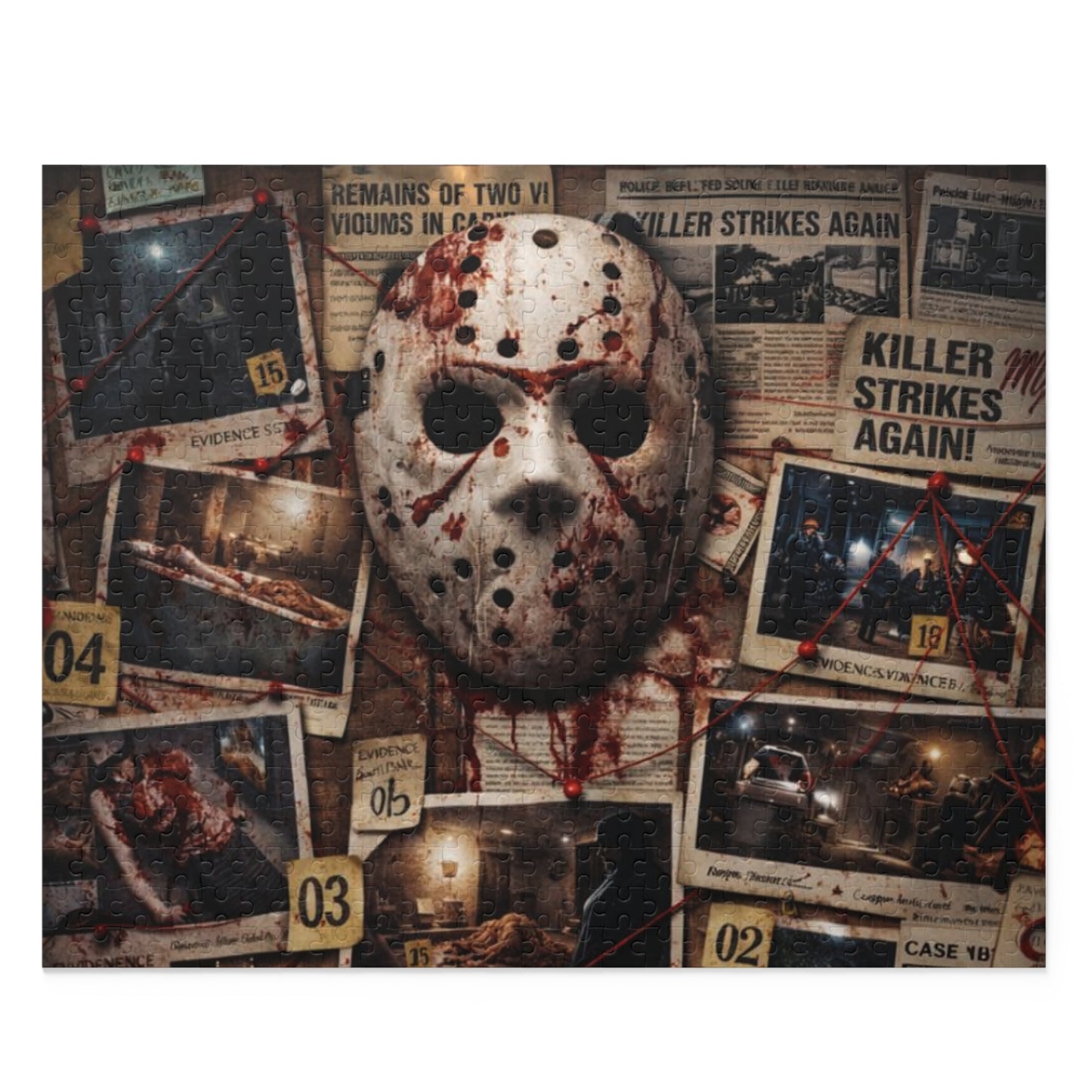 Bloody Jason Mask Murder Mystery  (120/252/500 pcs)